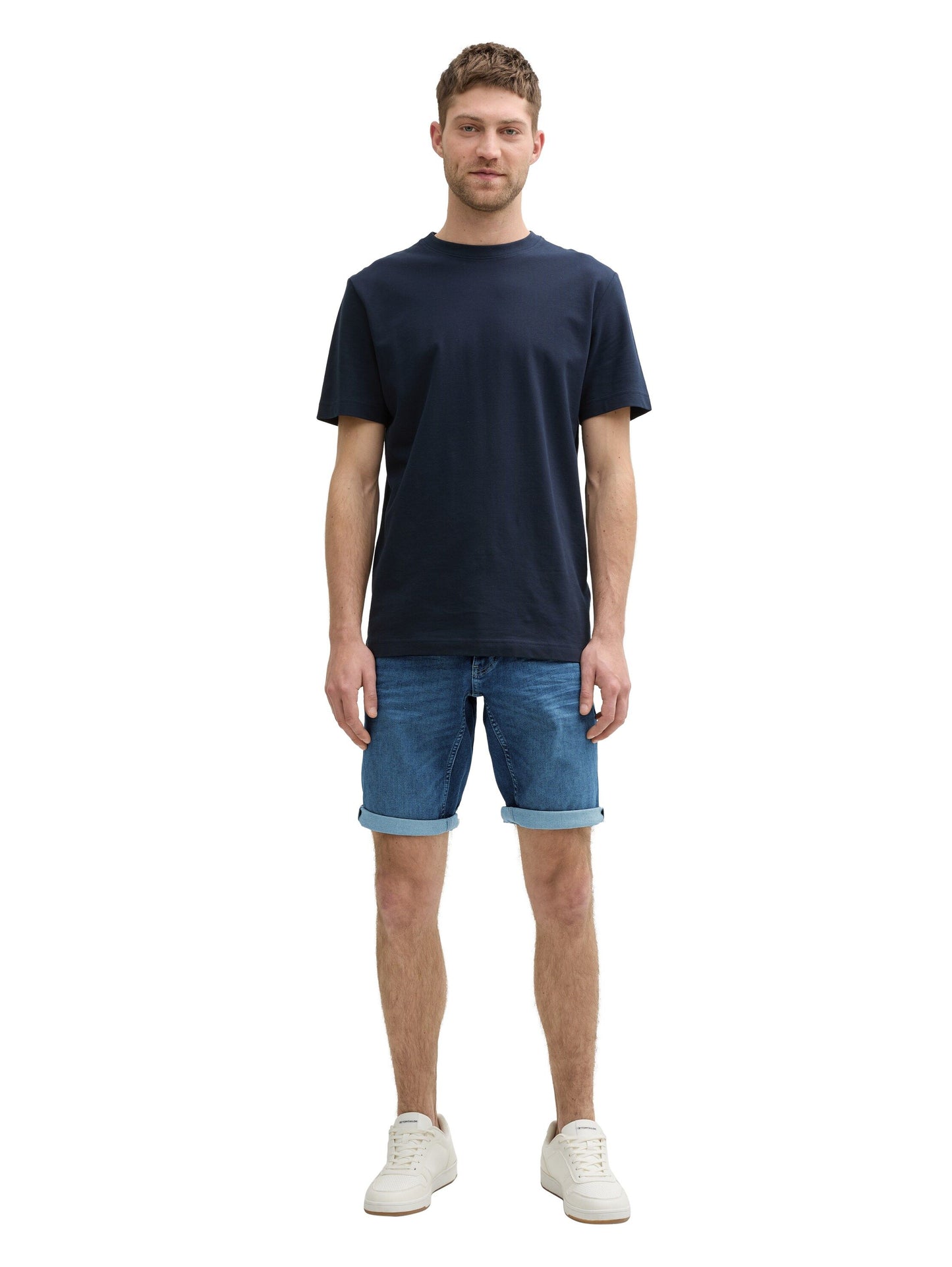 Tom Tailor Herren Jeans Short blau