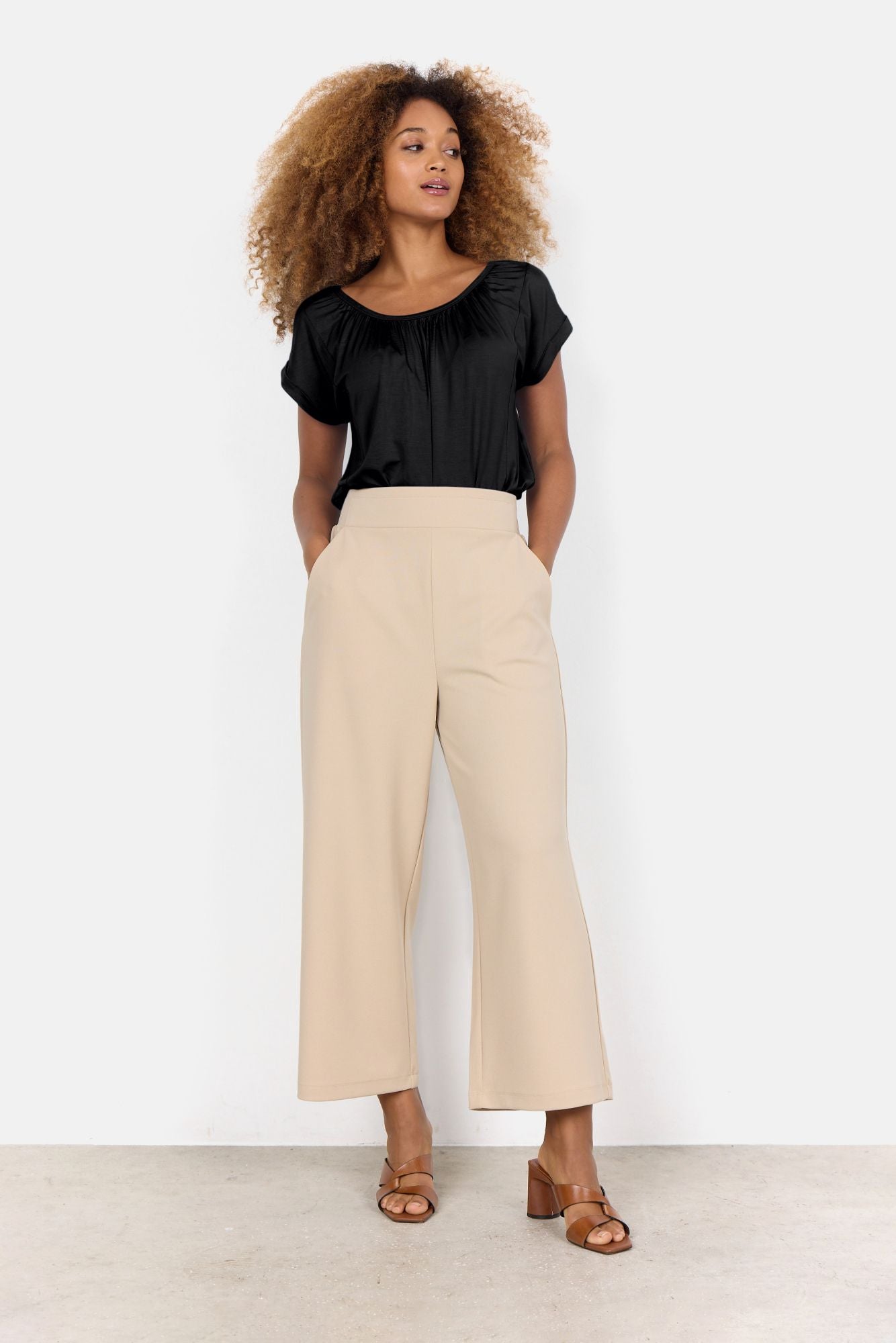 Soyaconcept Damen Hose SC-SIHAM 36 beige