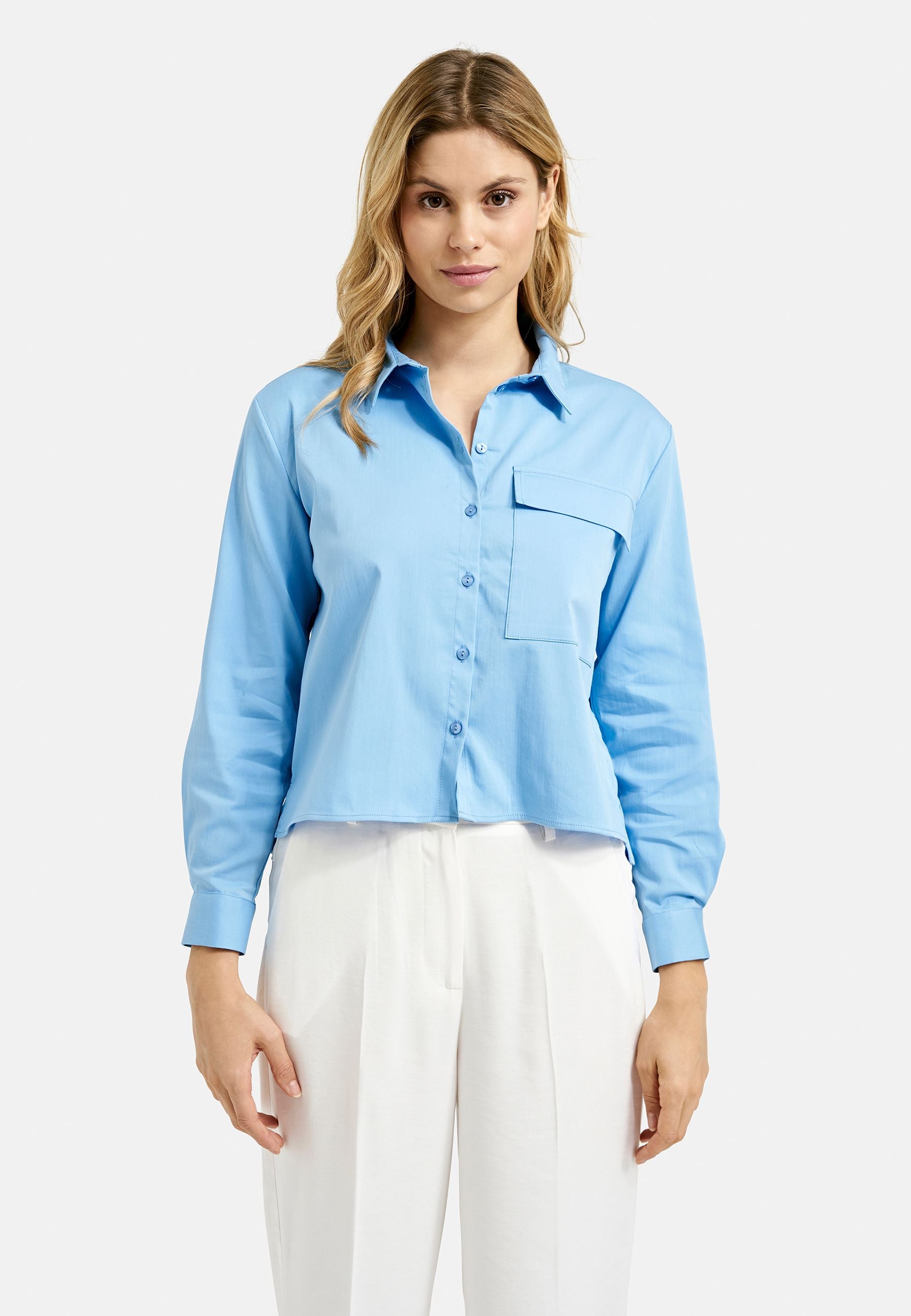 Smith&Soul Damen Hemdbluse blau