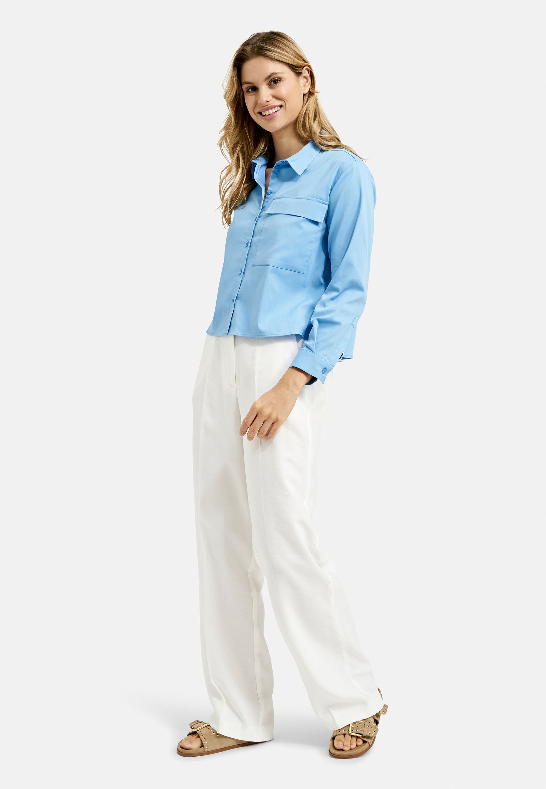 Smith&Soul Damen Hemdbluse blau