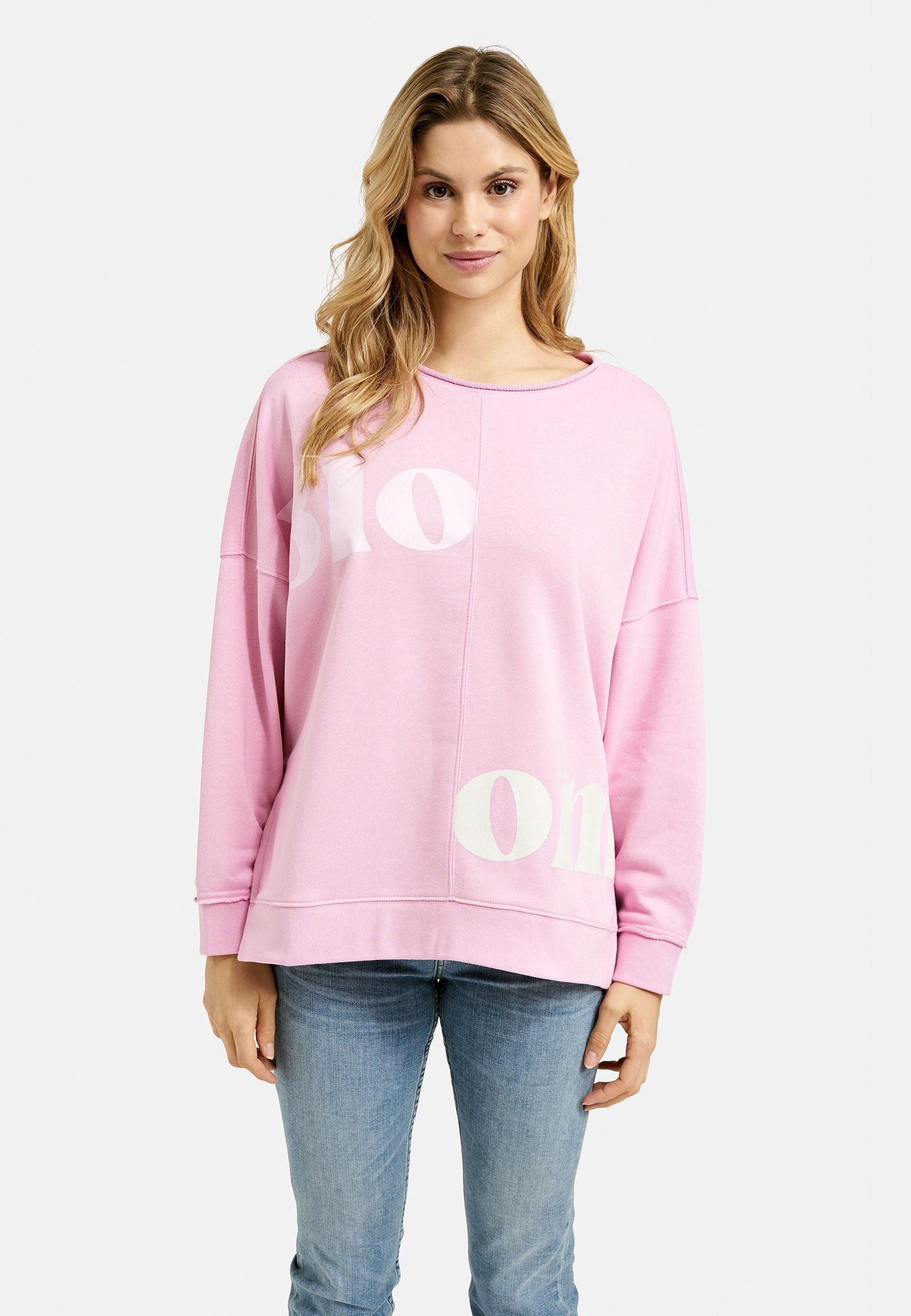 Smith&Soul Damen Oversize Sweatshirt rosa
