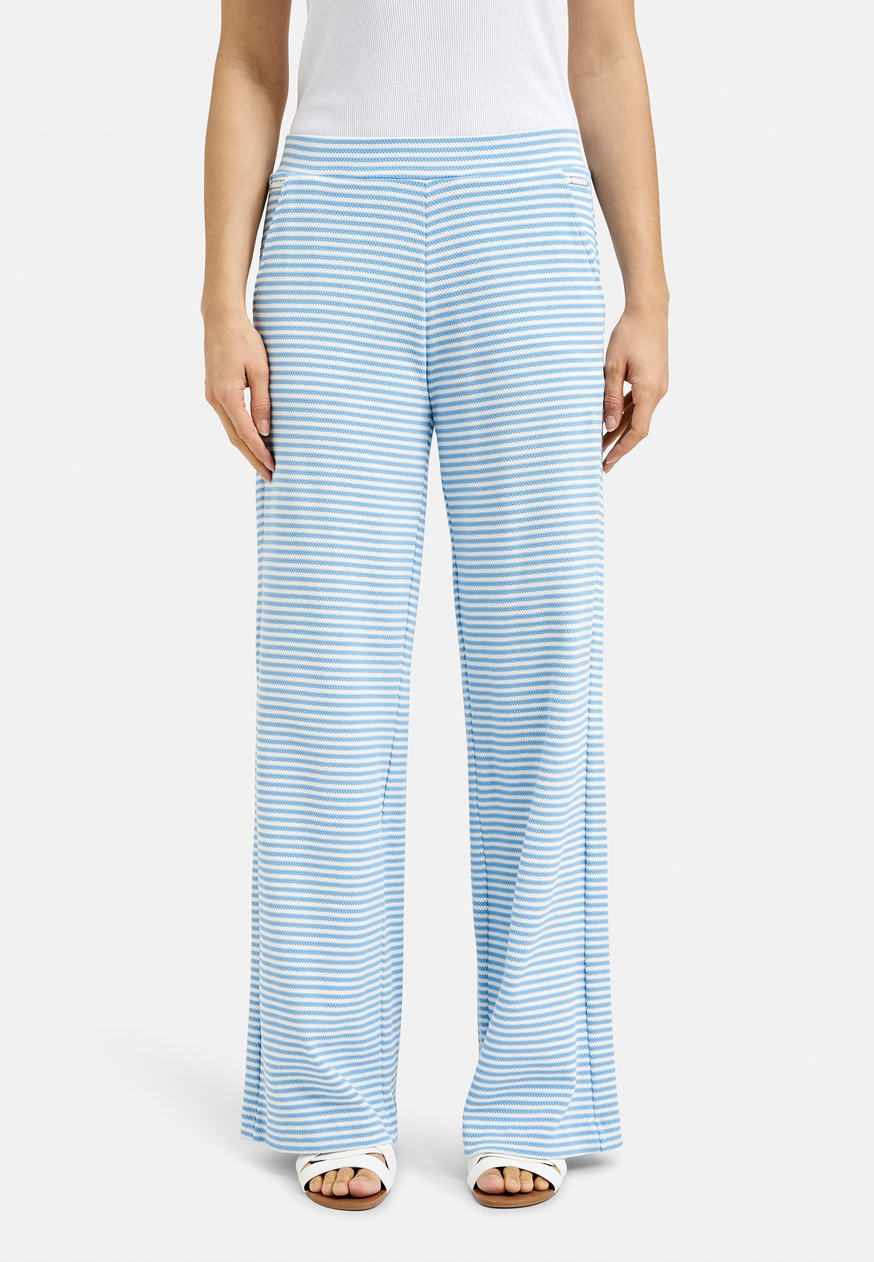 Smith&Soul Damen Striped Hose blau