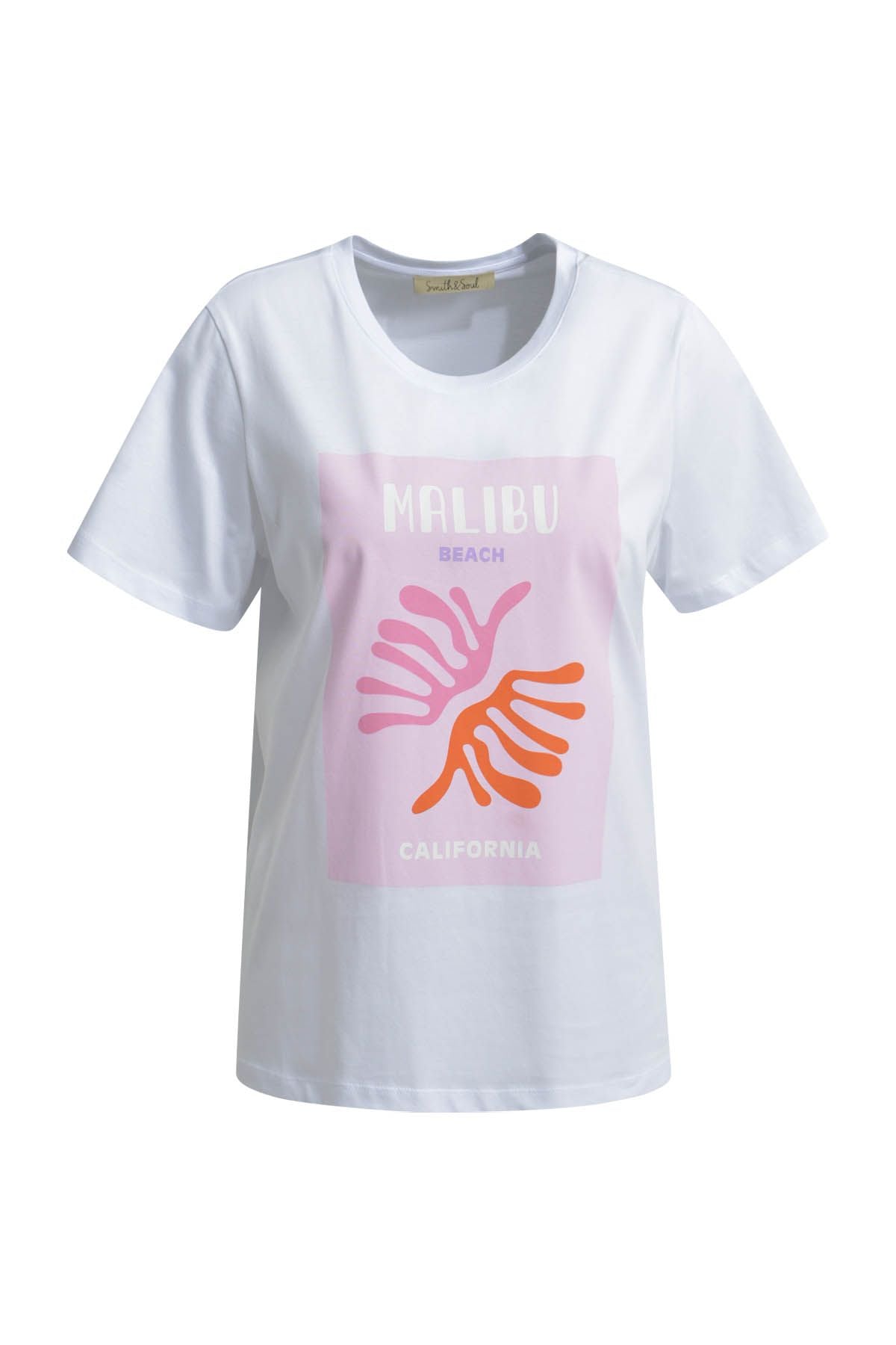 Smith&Soul T-Shirt Table Book Print rosa