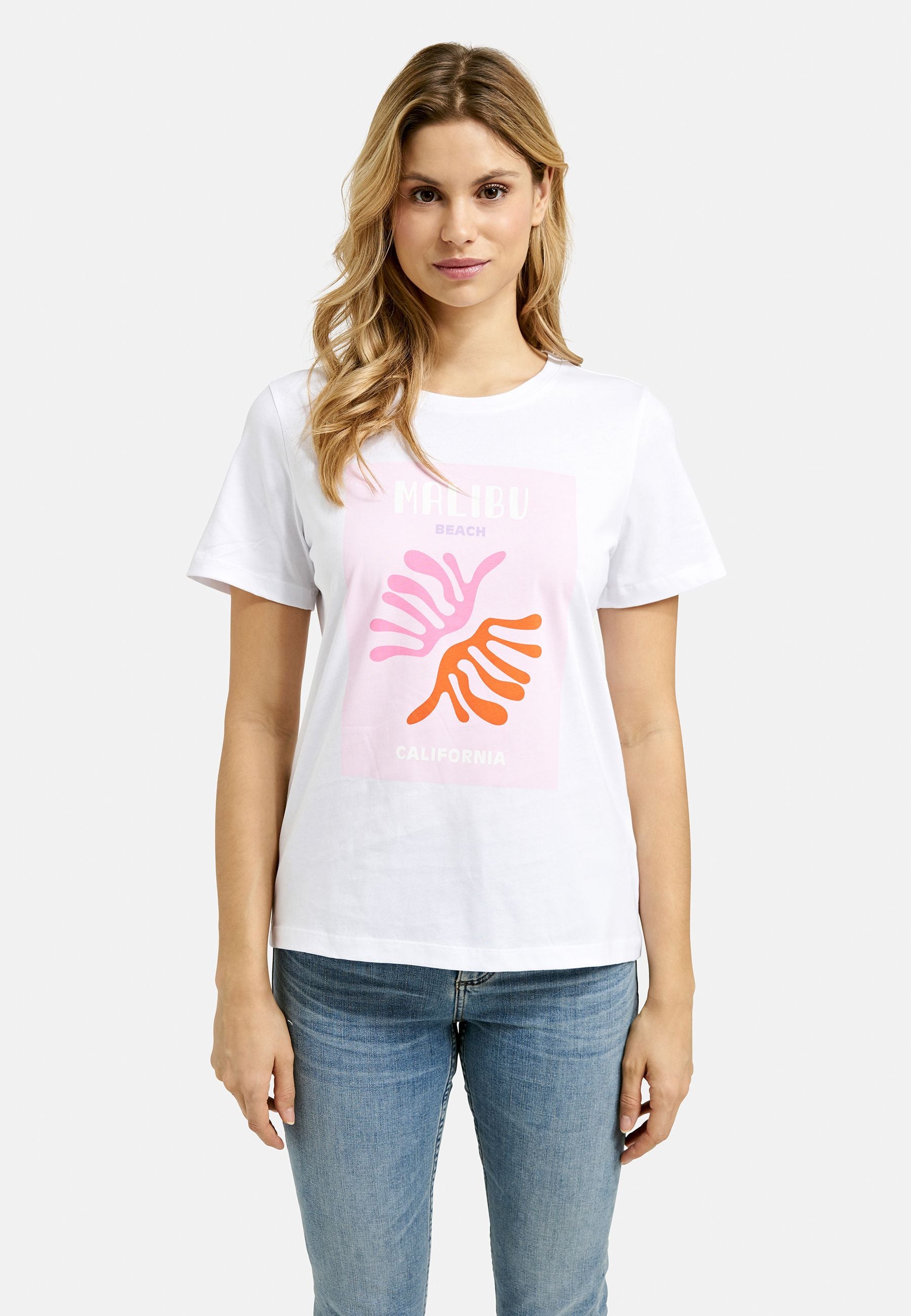 Smith&Soul T-Shirt Table Book Print rosa