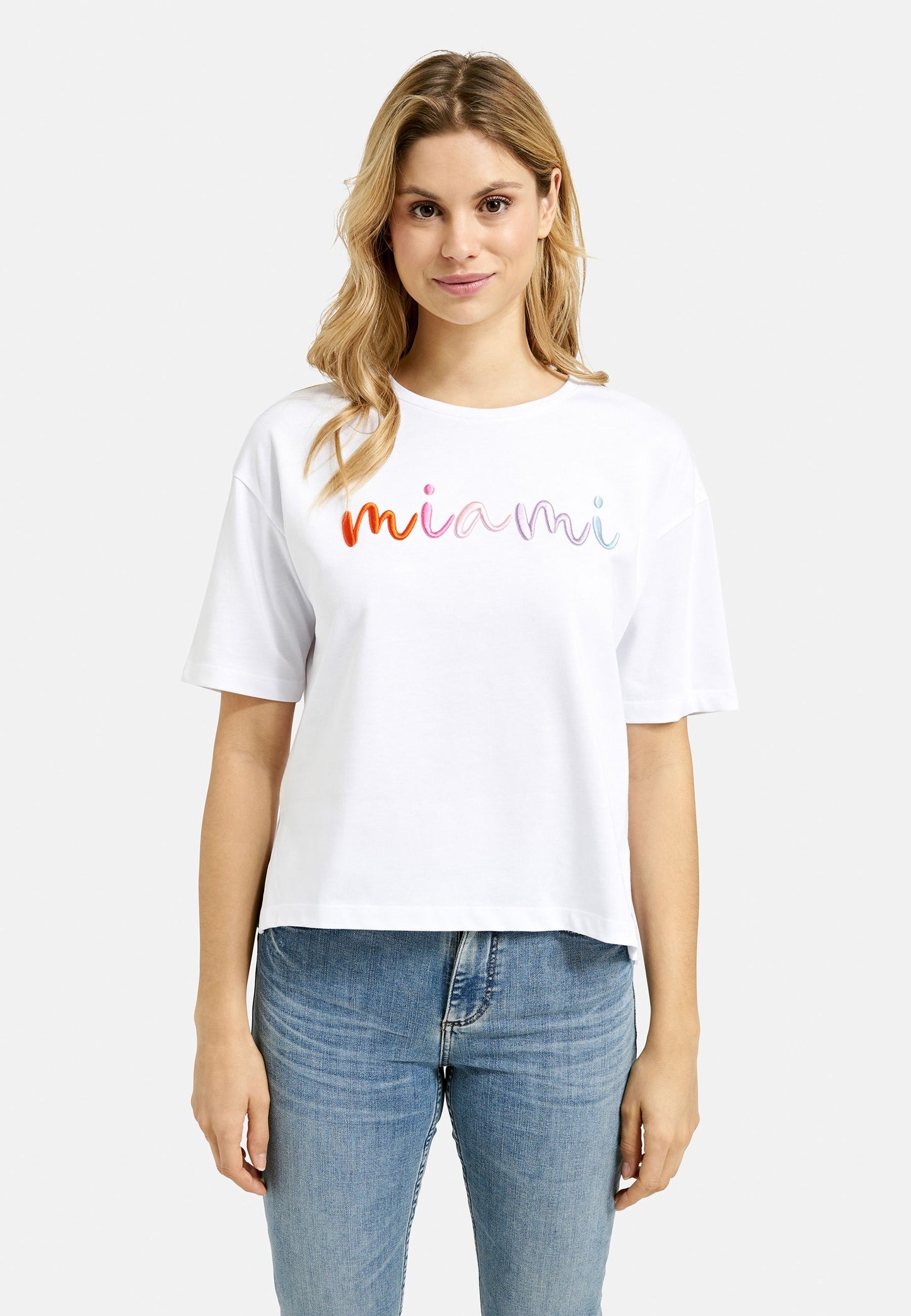 Smith&Soul Damen Boxy T-Shirt weiß