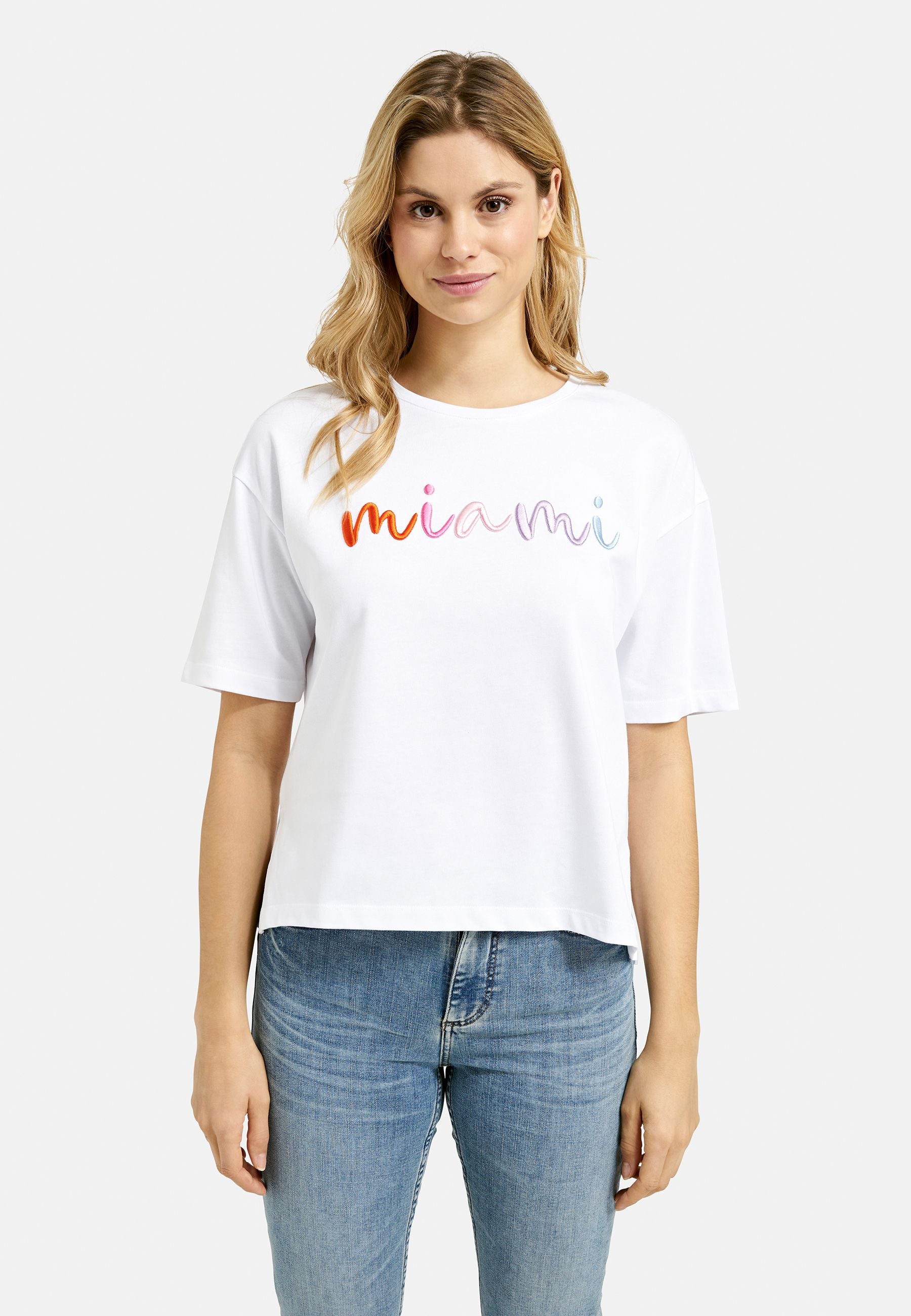 Smith&Soul Damen Boxy T-Shirt weiß