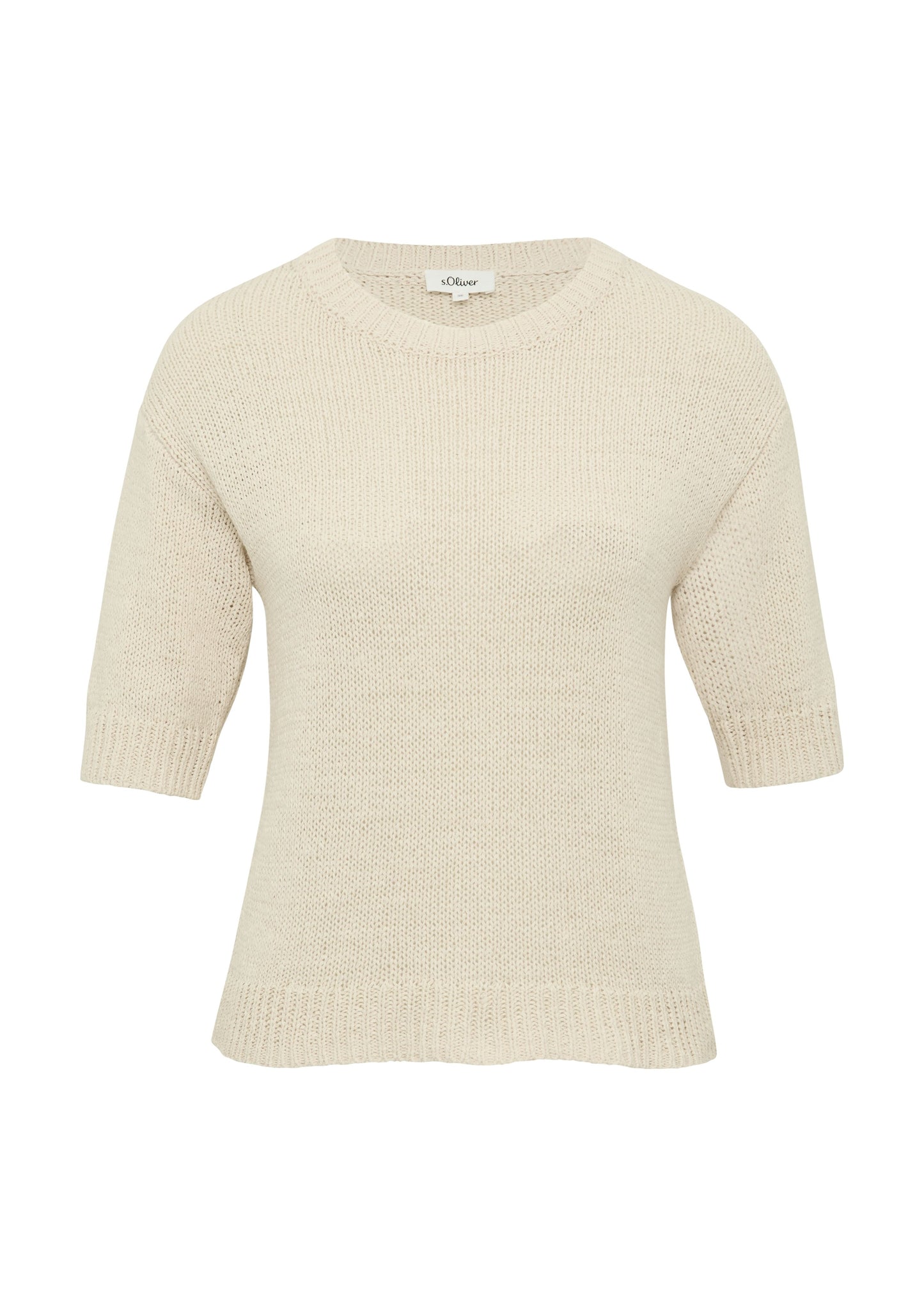 s. Oliver Damen Pullover beige