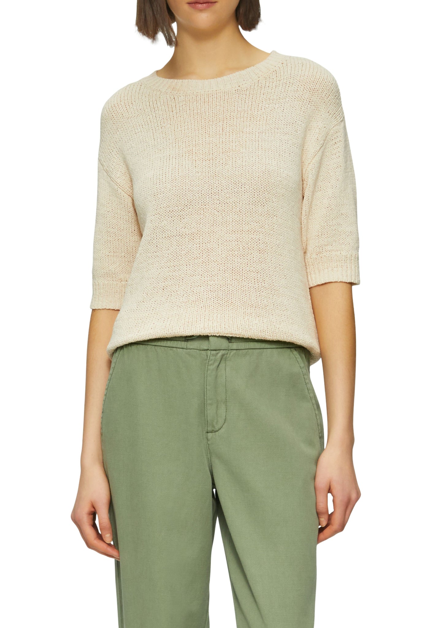 s. Oliver Damen Pullover beige
