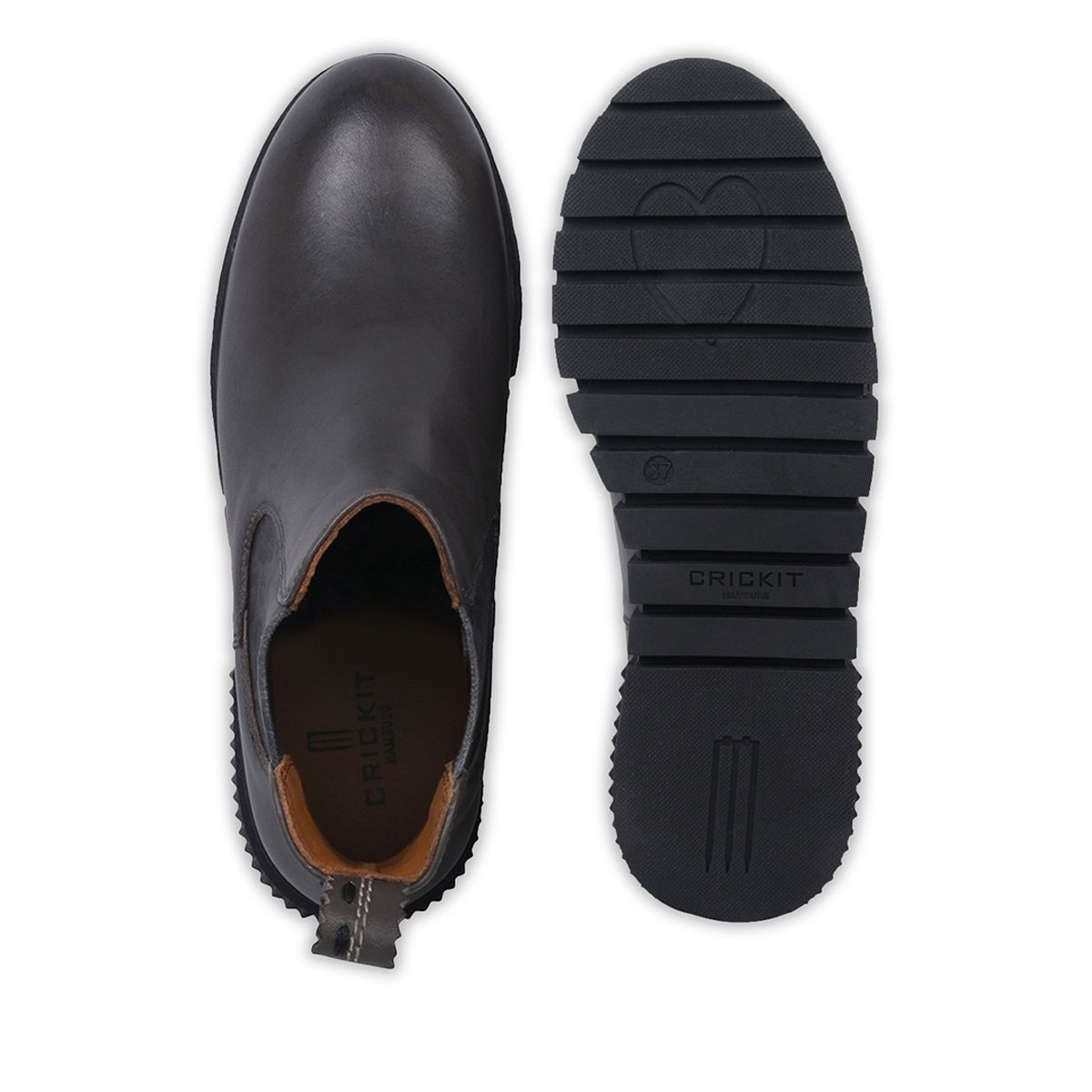 Zwillingsherz Damen Schuh Naelle braun