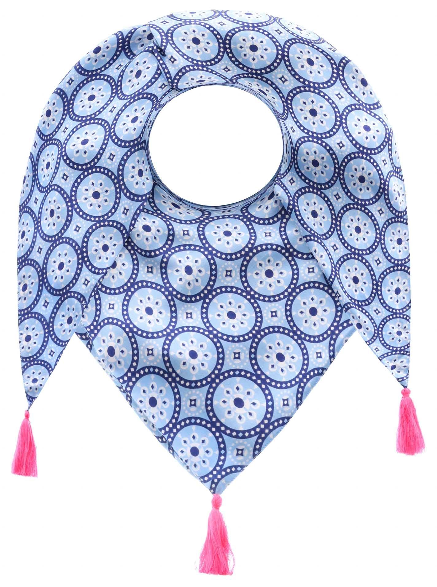 Zwillingsherz Damen Dreieckstuch MaikeZH blau