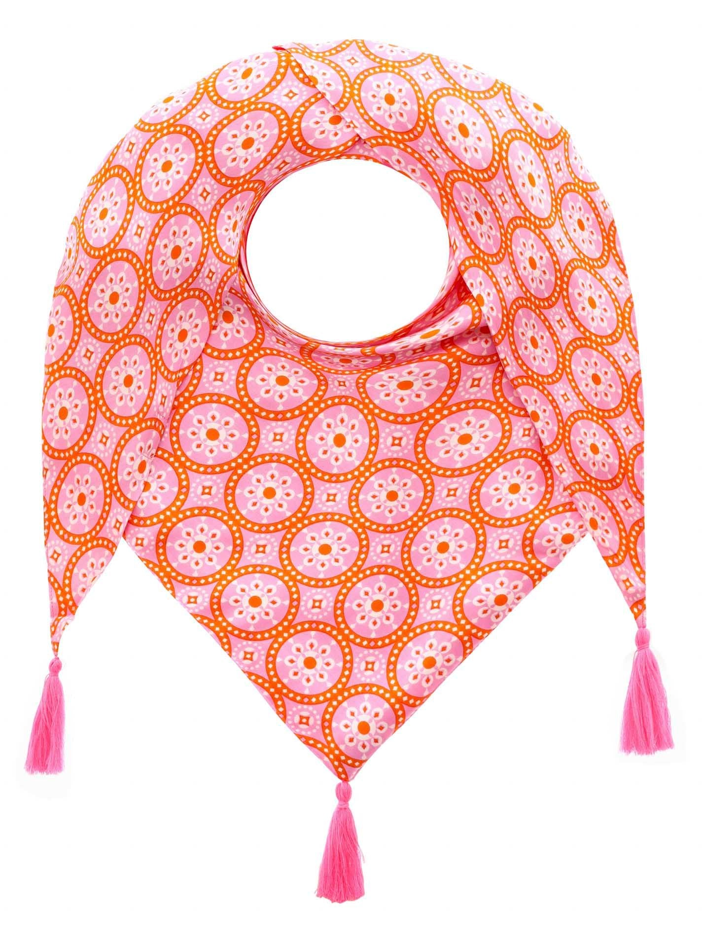 Zwillingsherz Damen Dreieckstuch MaikeZH orange