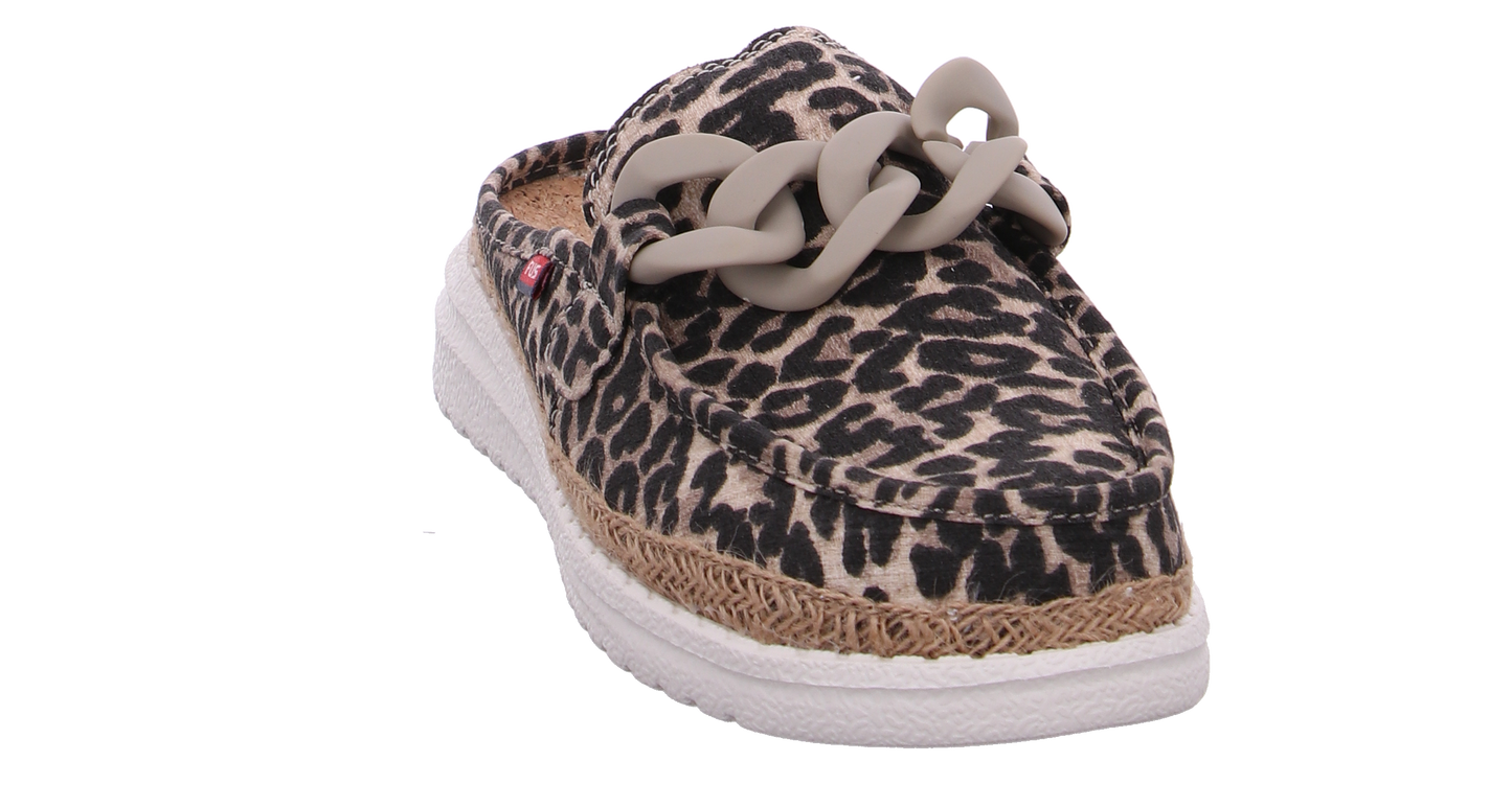 Fusion Schuh Ella Chain Raffia leo beige beige