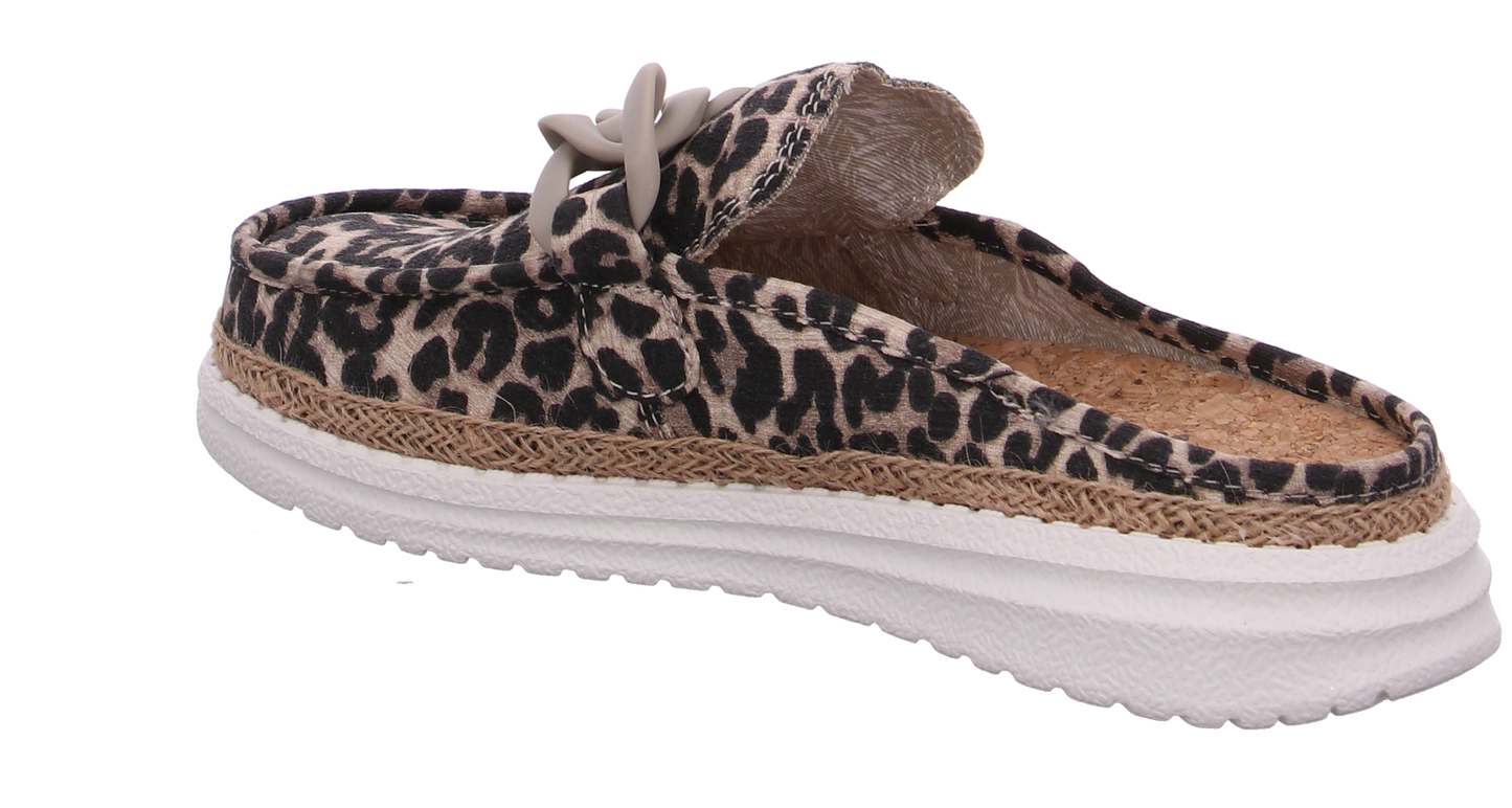 Fusion Schuh Ella Chain Raffia leo beige beige