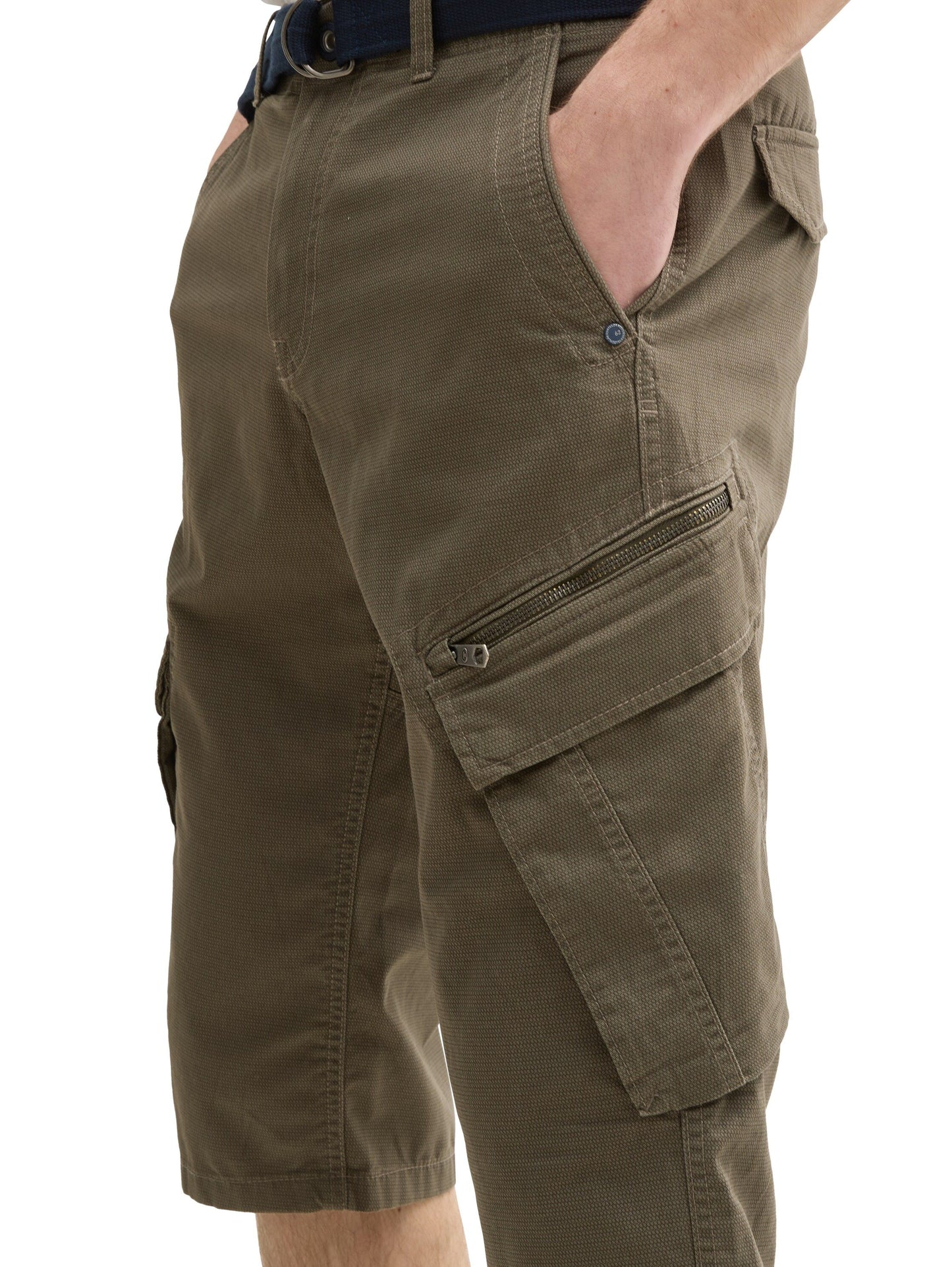 Tom Tailor Herren Cargo Shorts grün