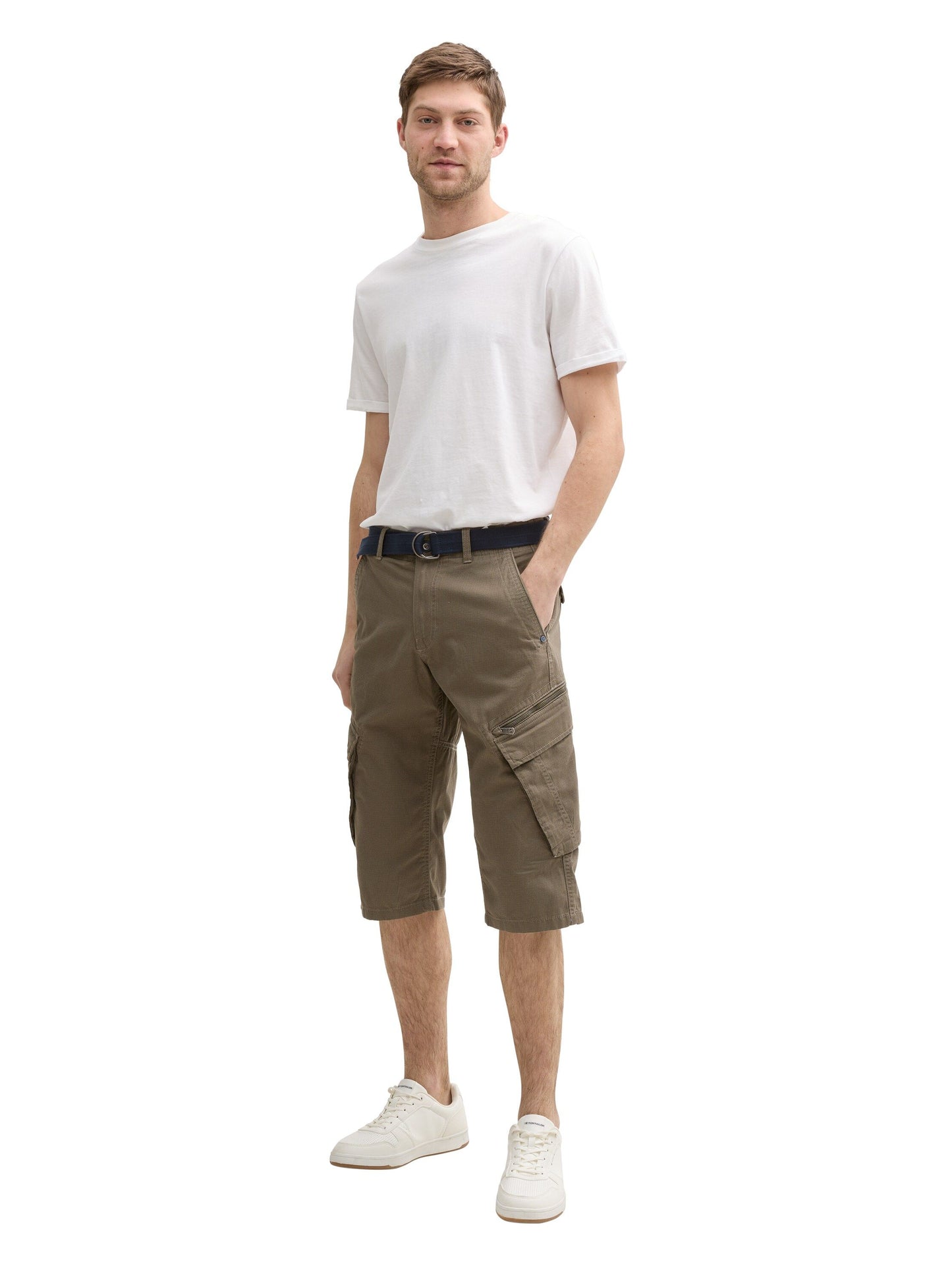 Tom Tailor Herren Cargo Shorts grün