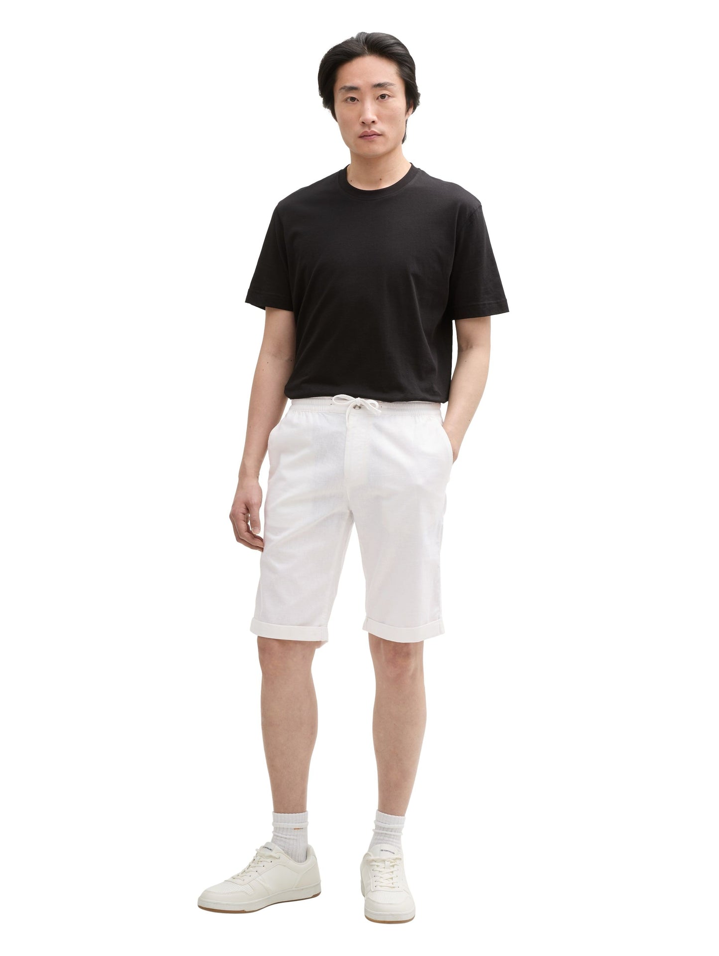Tom Tailor Herren Shorts weiß