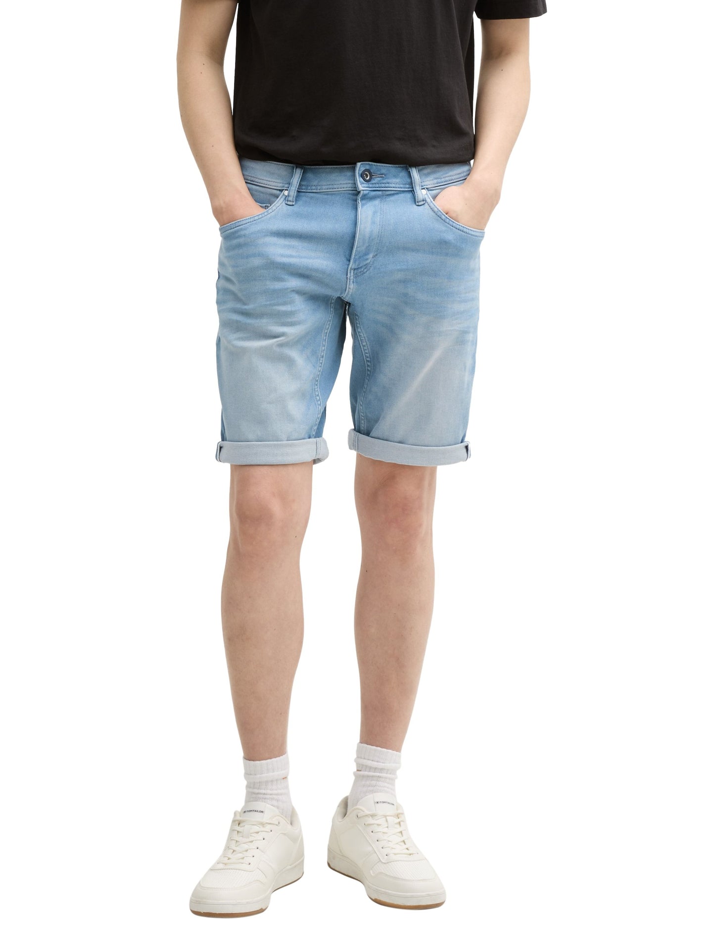 Tom Tailor Herren Slim Jeans Shorts blau