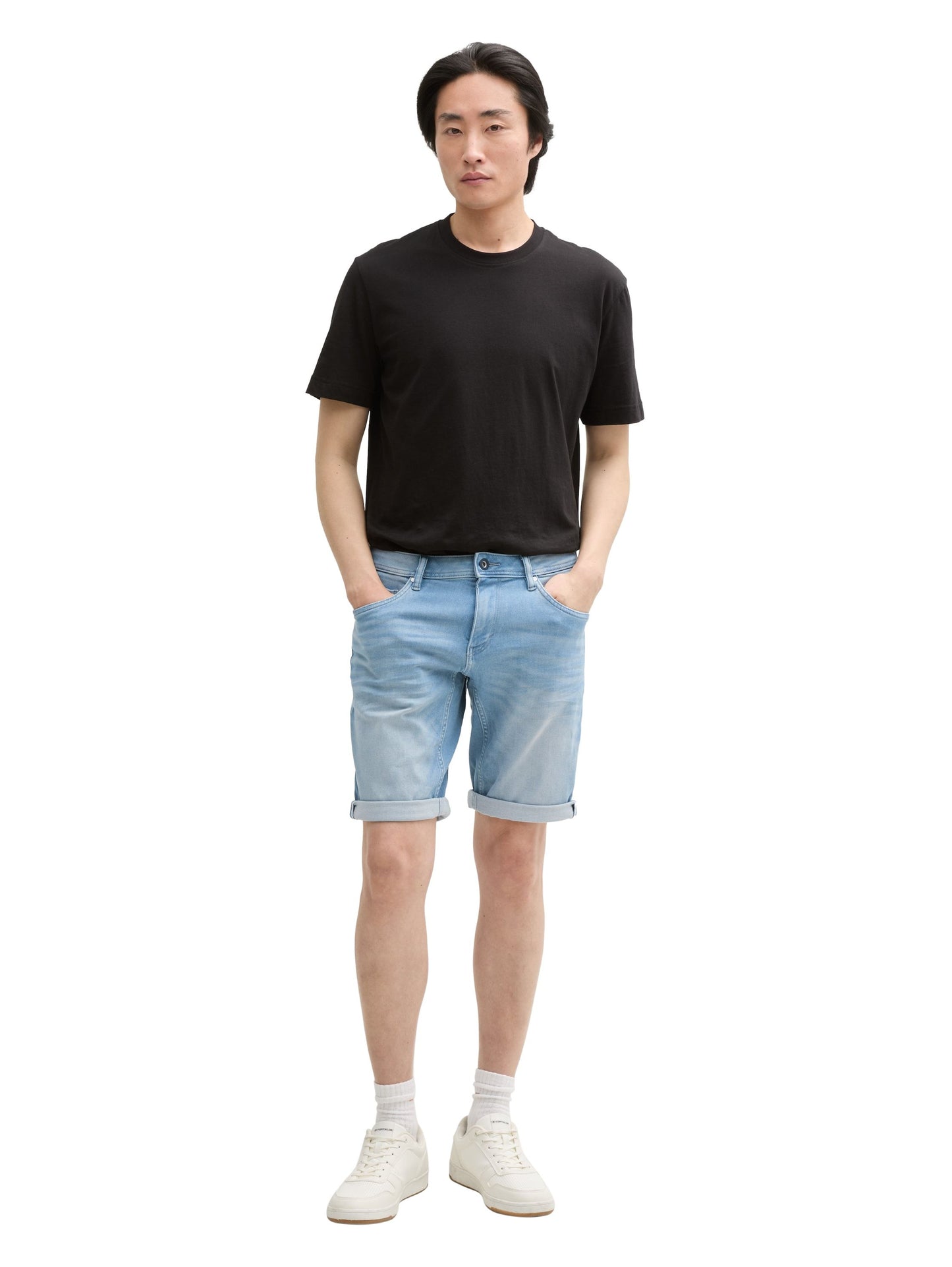 Tom Tailor Herren Slim Jeans Shorts blau