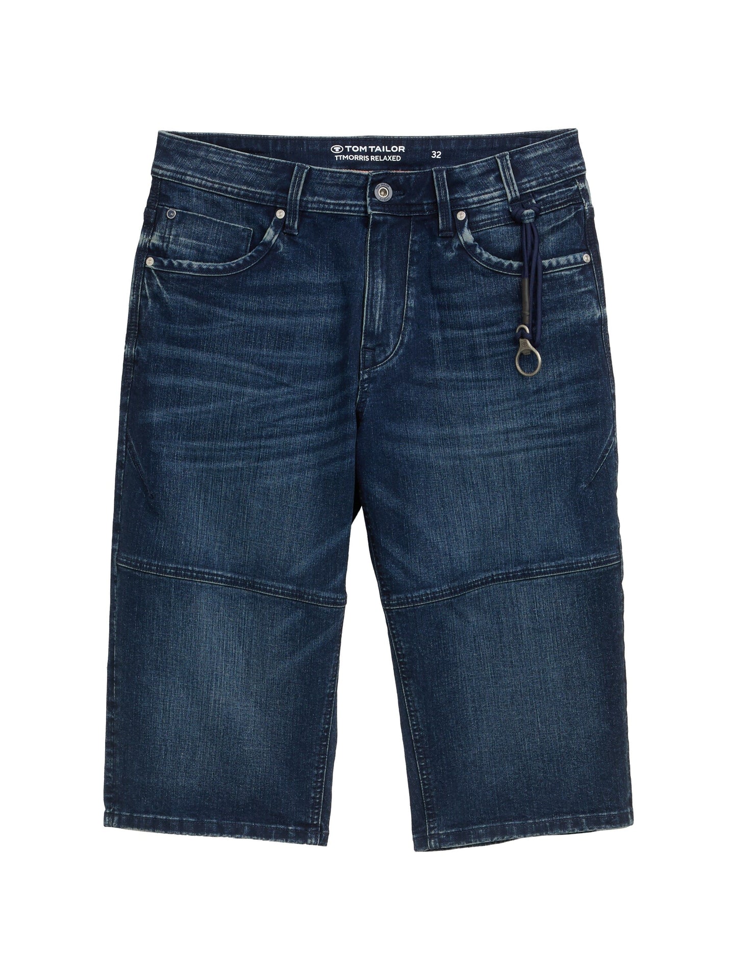 Tom Tailor Herren Relaxed Overknee Jeans Shorts blau