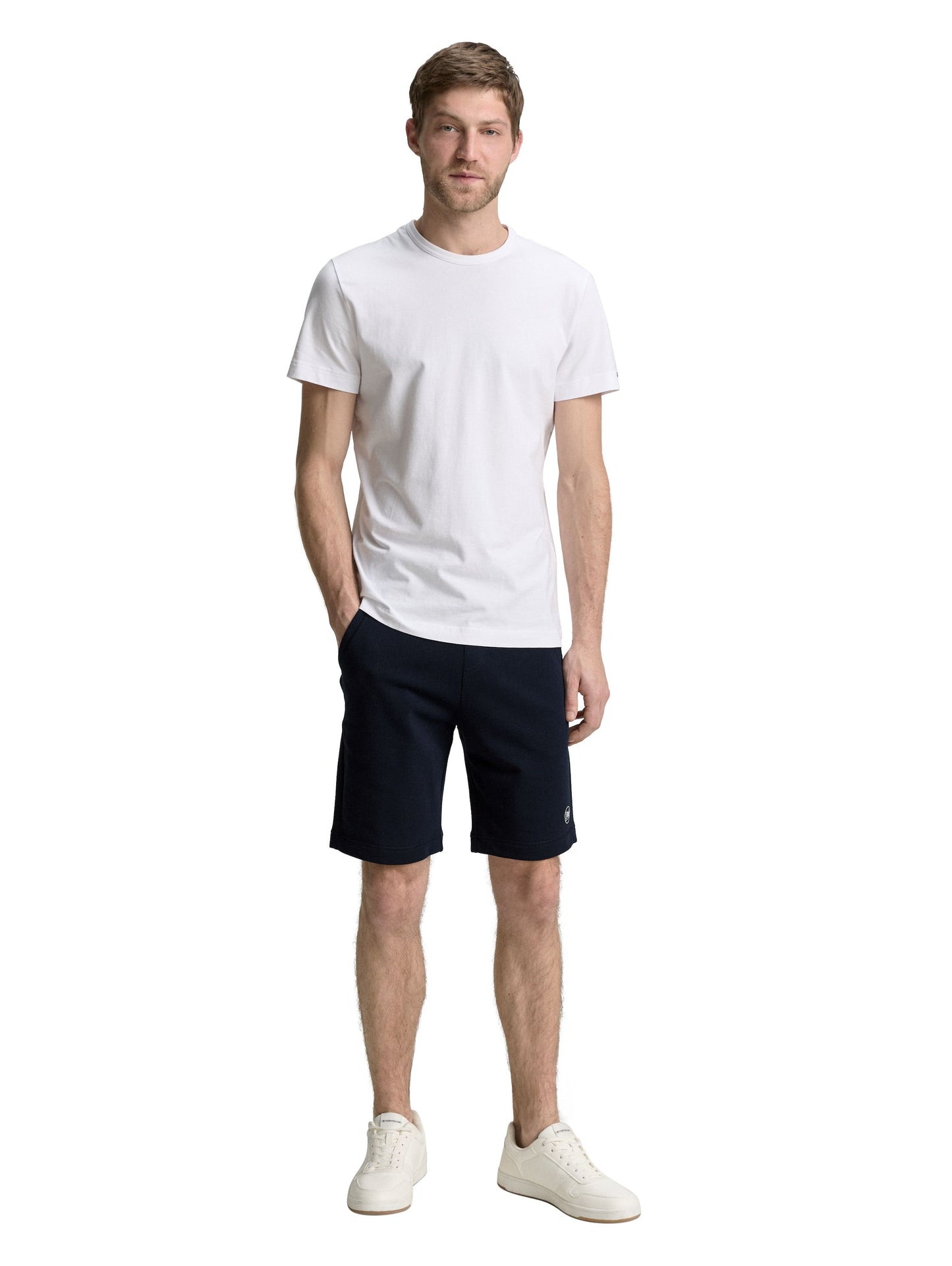 Tom Tailor Sweat Shorts mit detailliertem Kordelzug blau