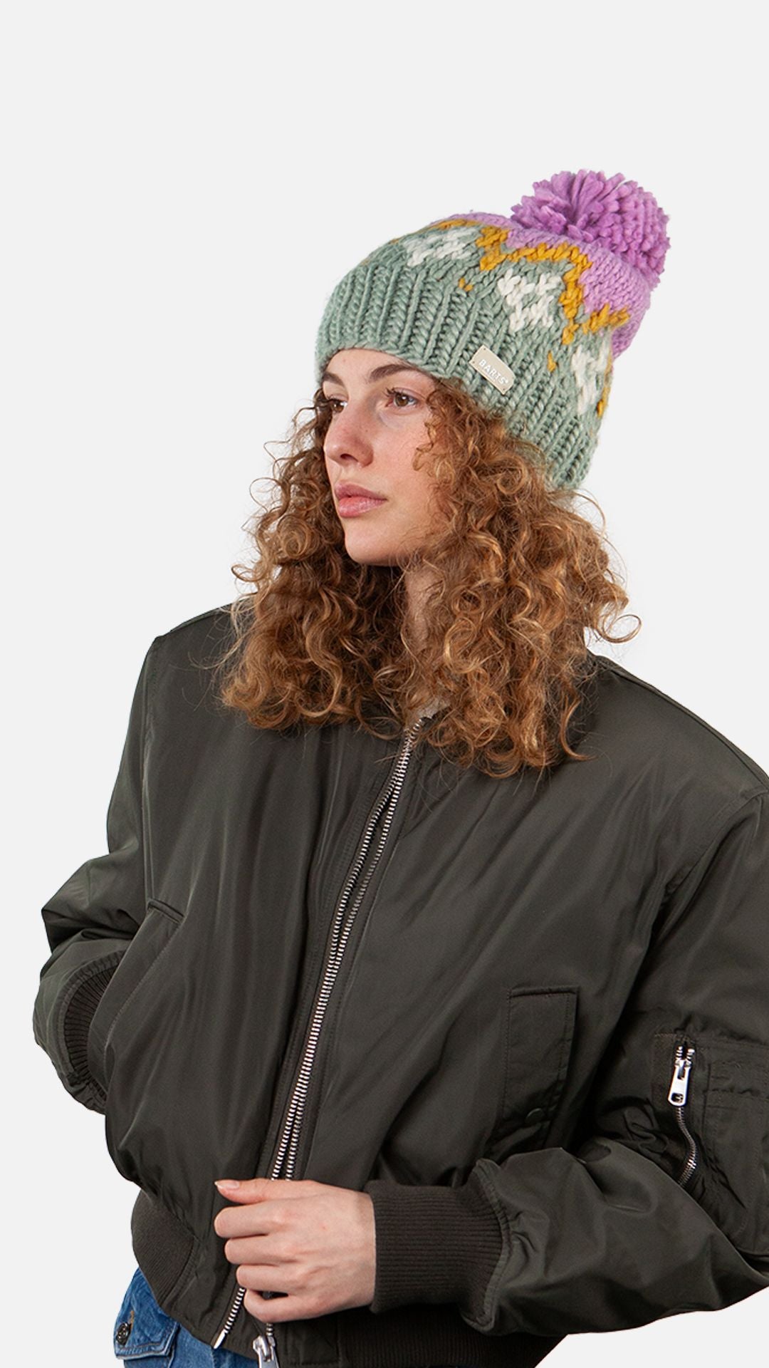Barts Damen Beanie Curley grün