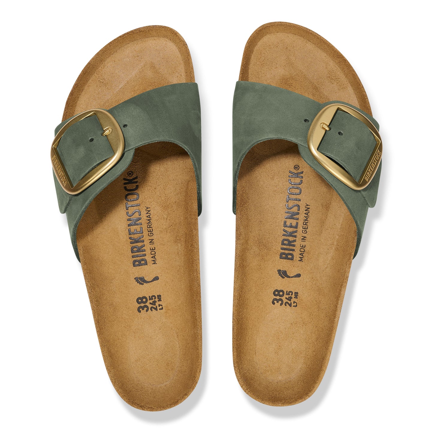 Birkenstock Damen Schuh Madrid Big Buckle LENB grün