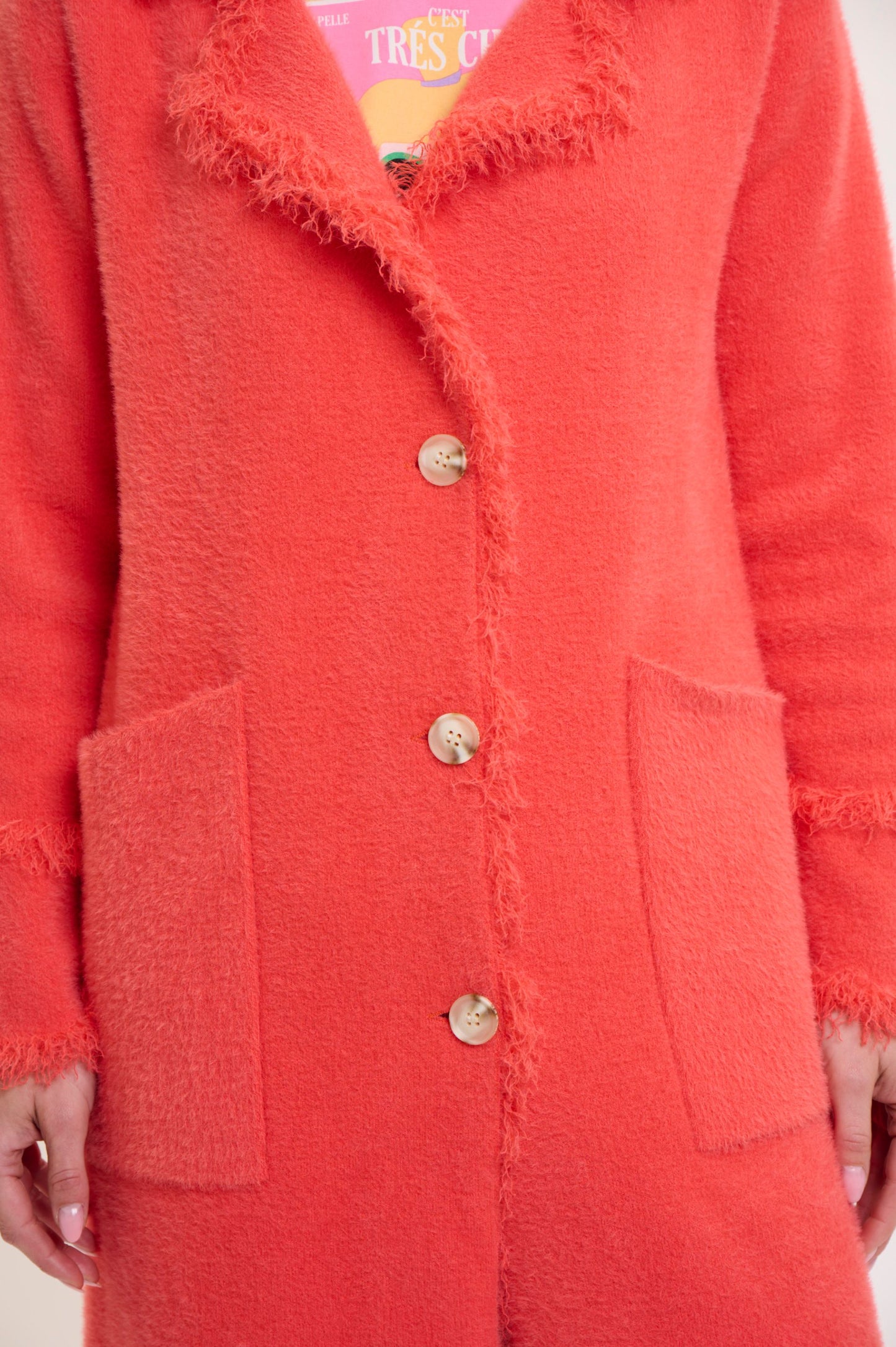 Rino & Pelle Damen Mantel Catena rot