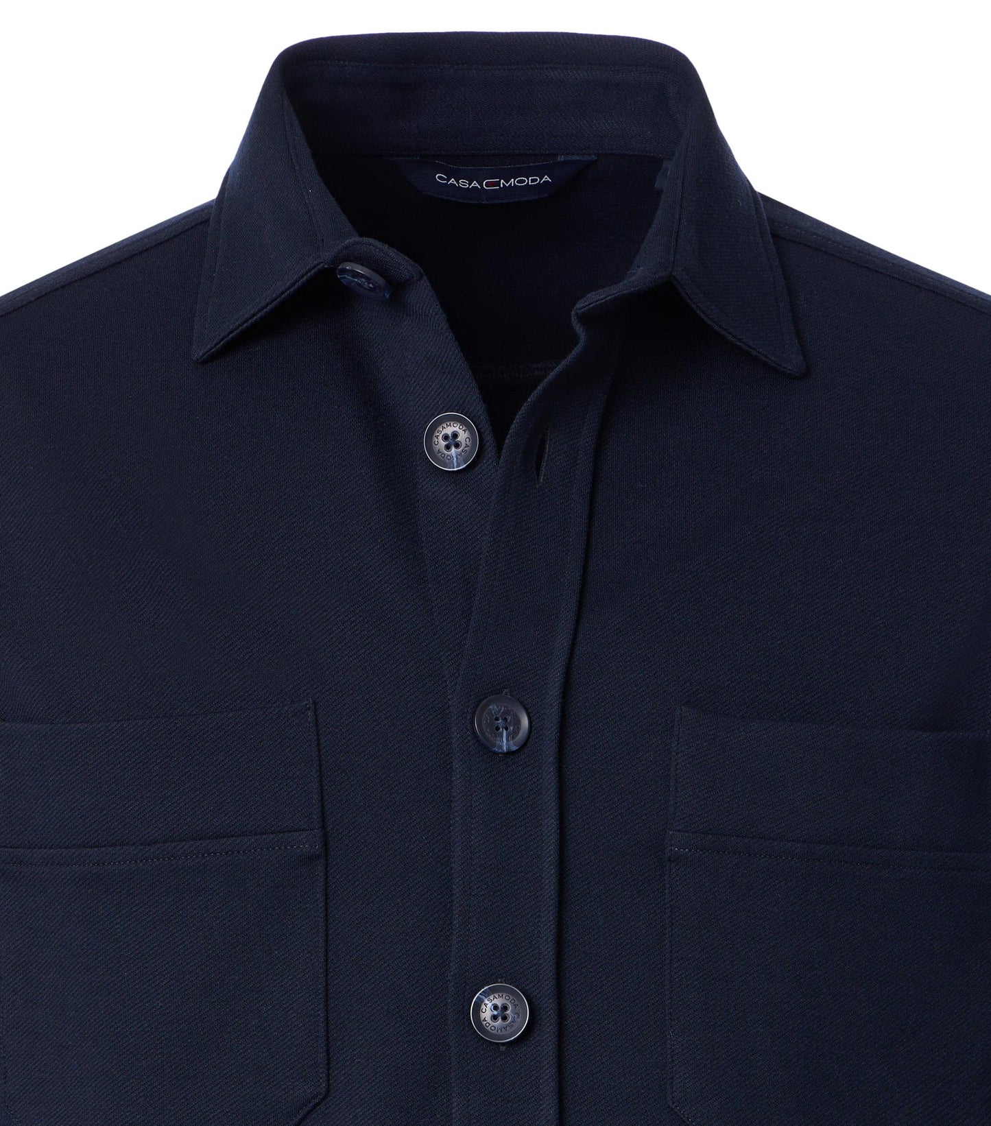 Casa Moda Herren Hemdjacke blau