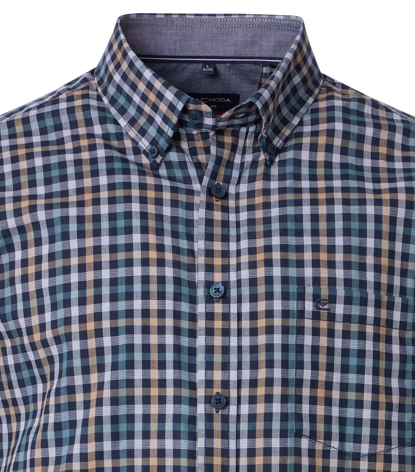 Casa Moda Herren Freizeithemd blau