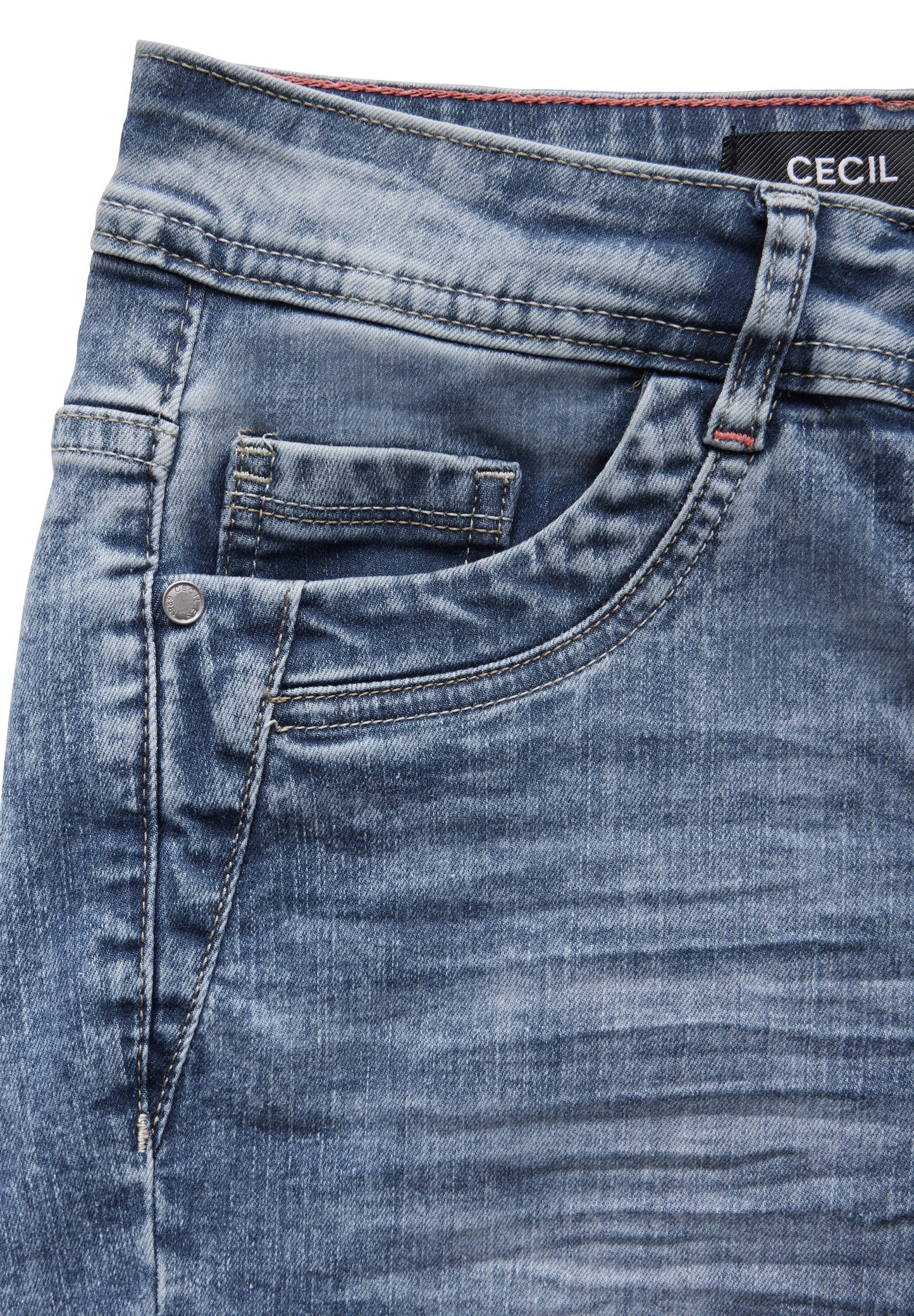 Cecil Damen Jeans im Casual Fit blau