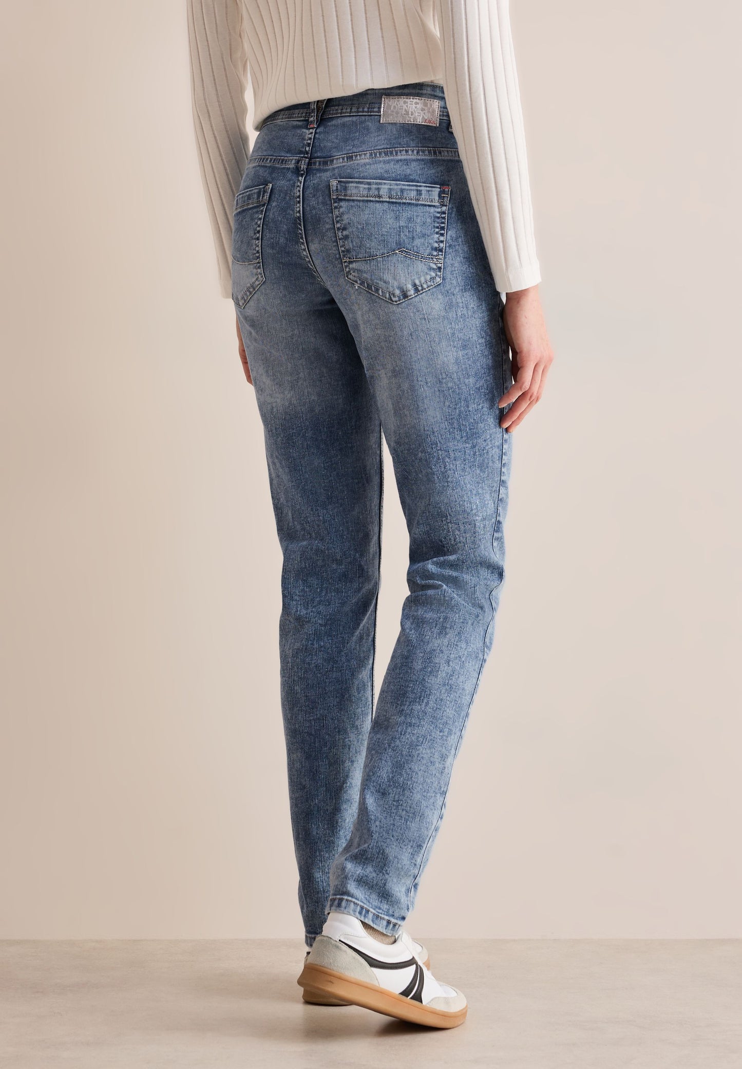 Cecil Damen Jeans im Casual Fit blau