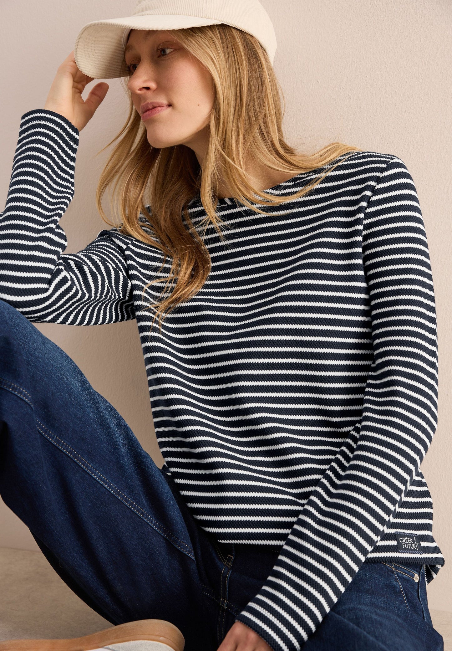 Cecil Damen Langarmshirt blau