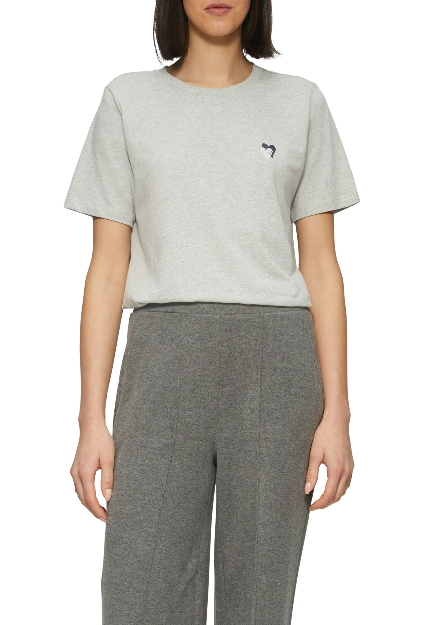 s.Oliver Damen T-Shirt grau