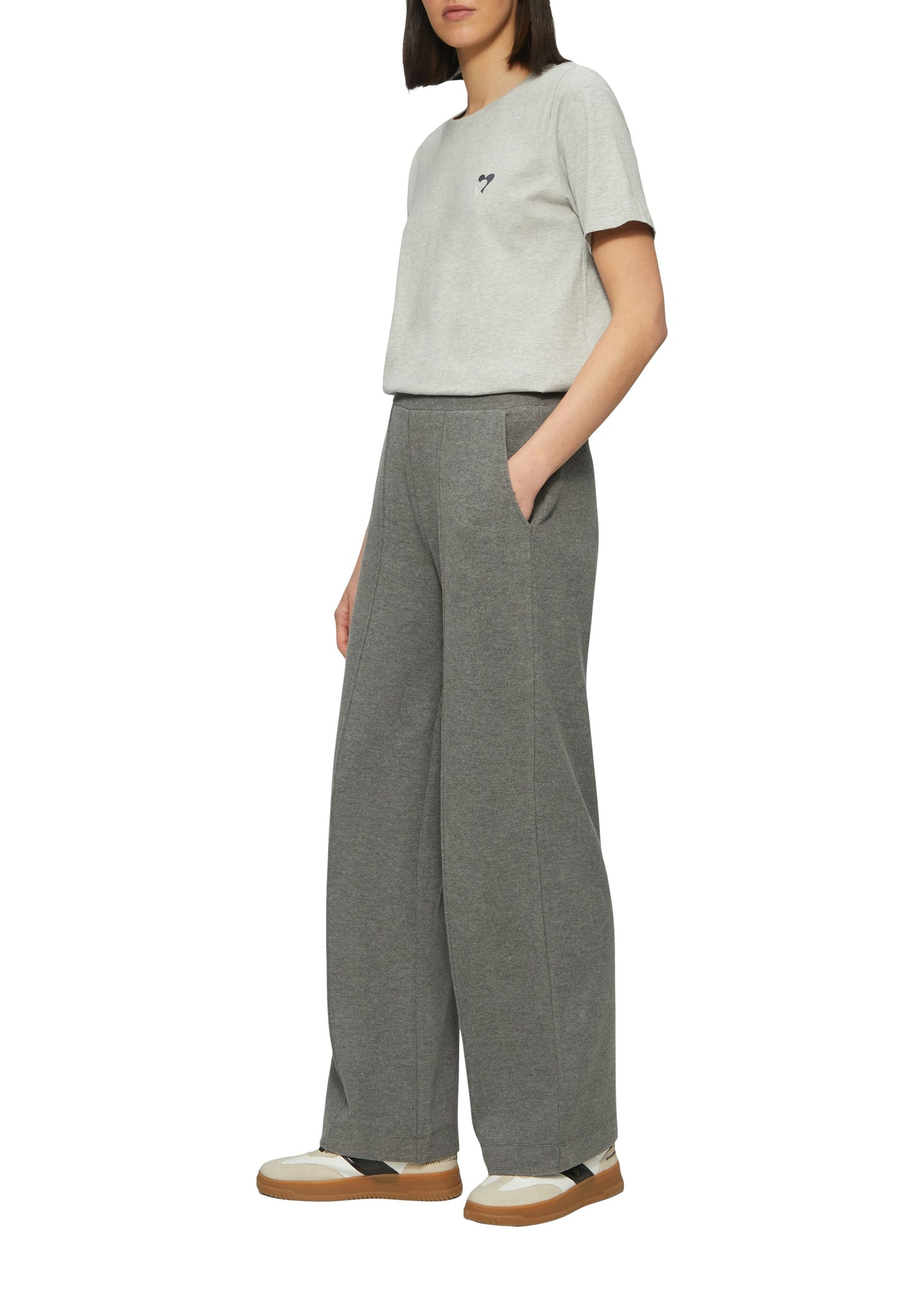 s.Oliver Damen T-Shirt grau