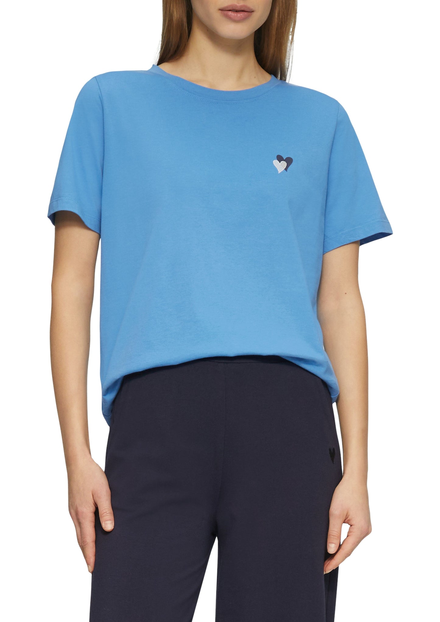 s.Oliver Damen T-Shirt blau
