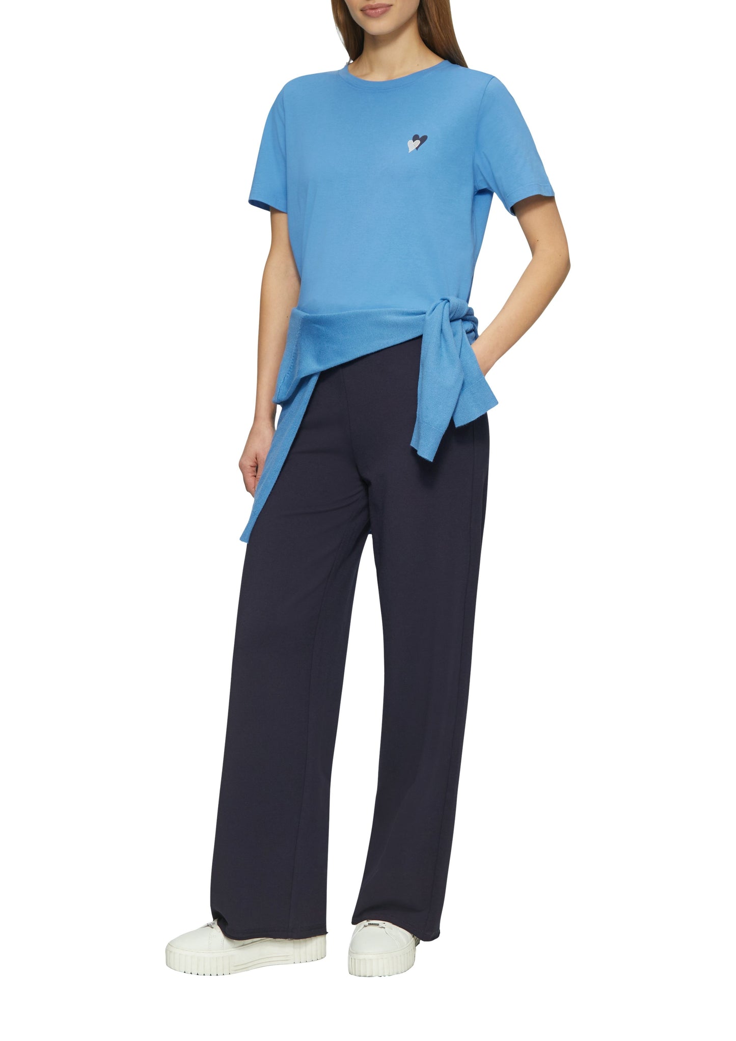 s.Oliver Damen T-Shirt blau