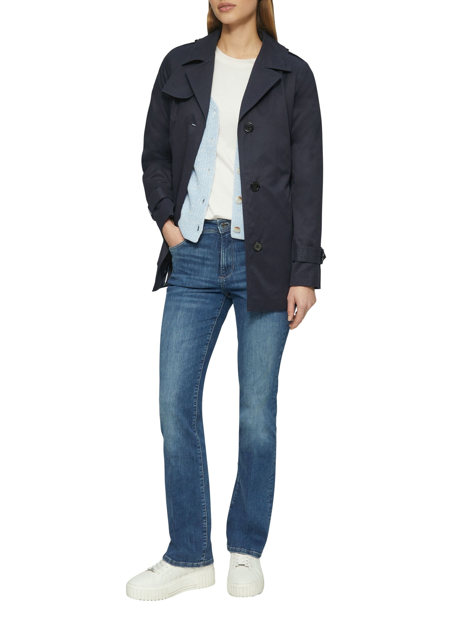 s.Oliver Damen T-Shirt weiß