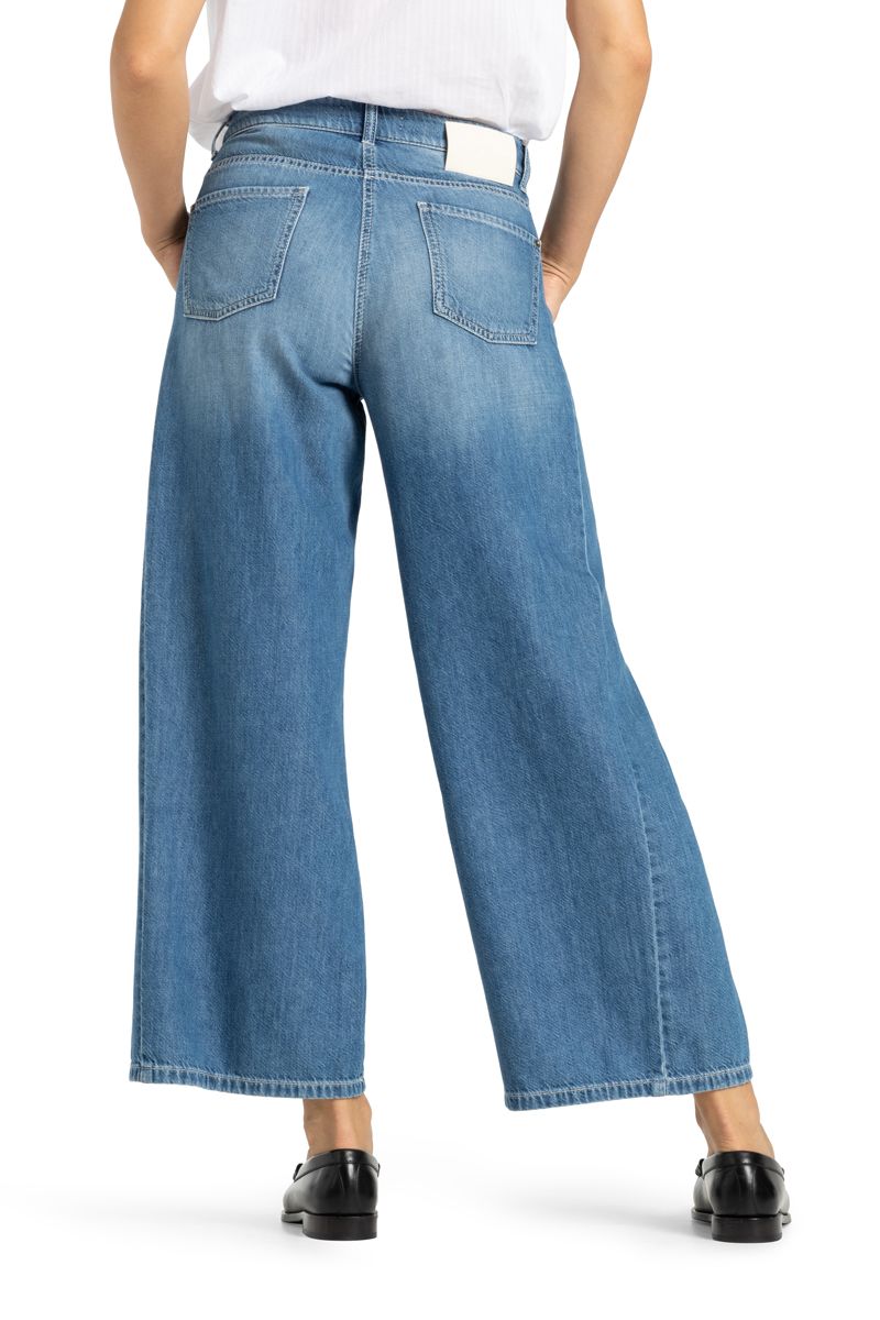 Cambio – Cambio Damen Jeans Palazzo patch cropped