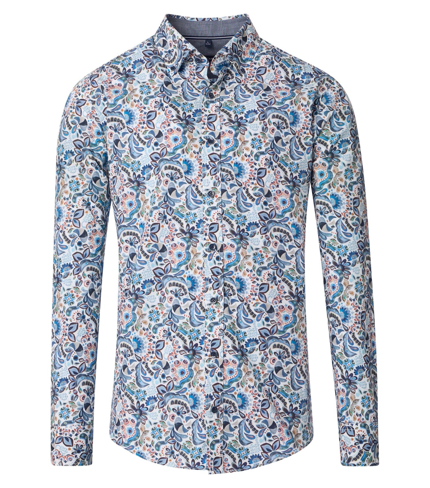 Casa Moda Herren Freizeithemd blau