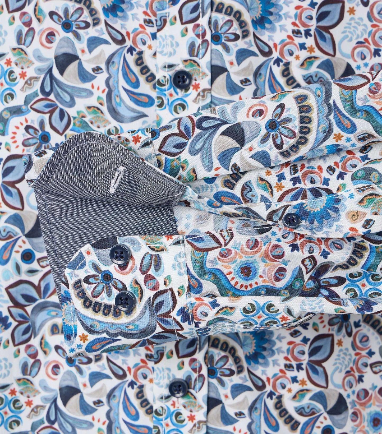 Casa Moda Herren Freizeithemd blau