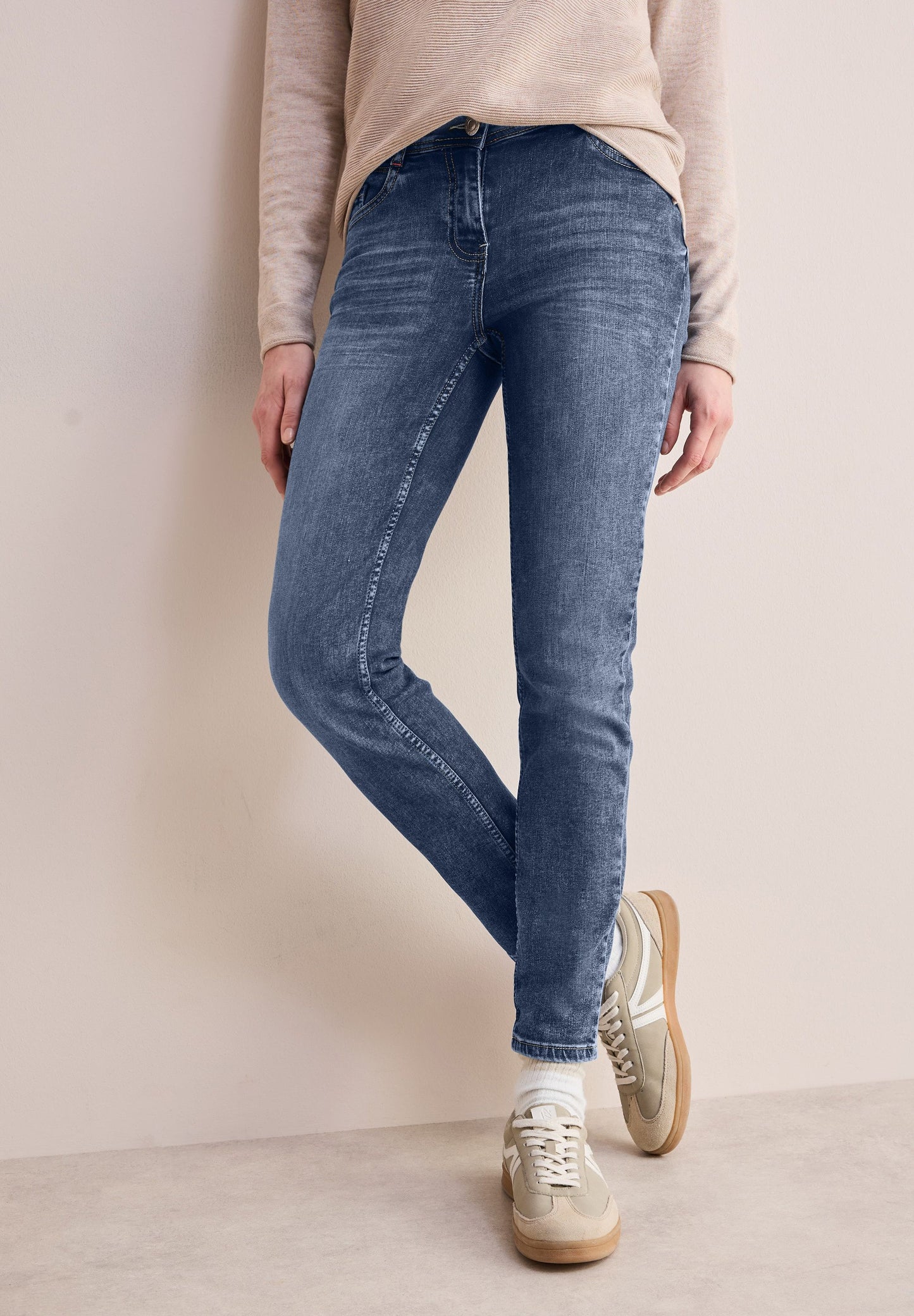 Cecil Damen Jeans blau