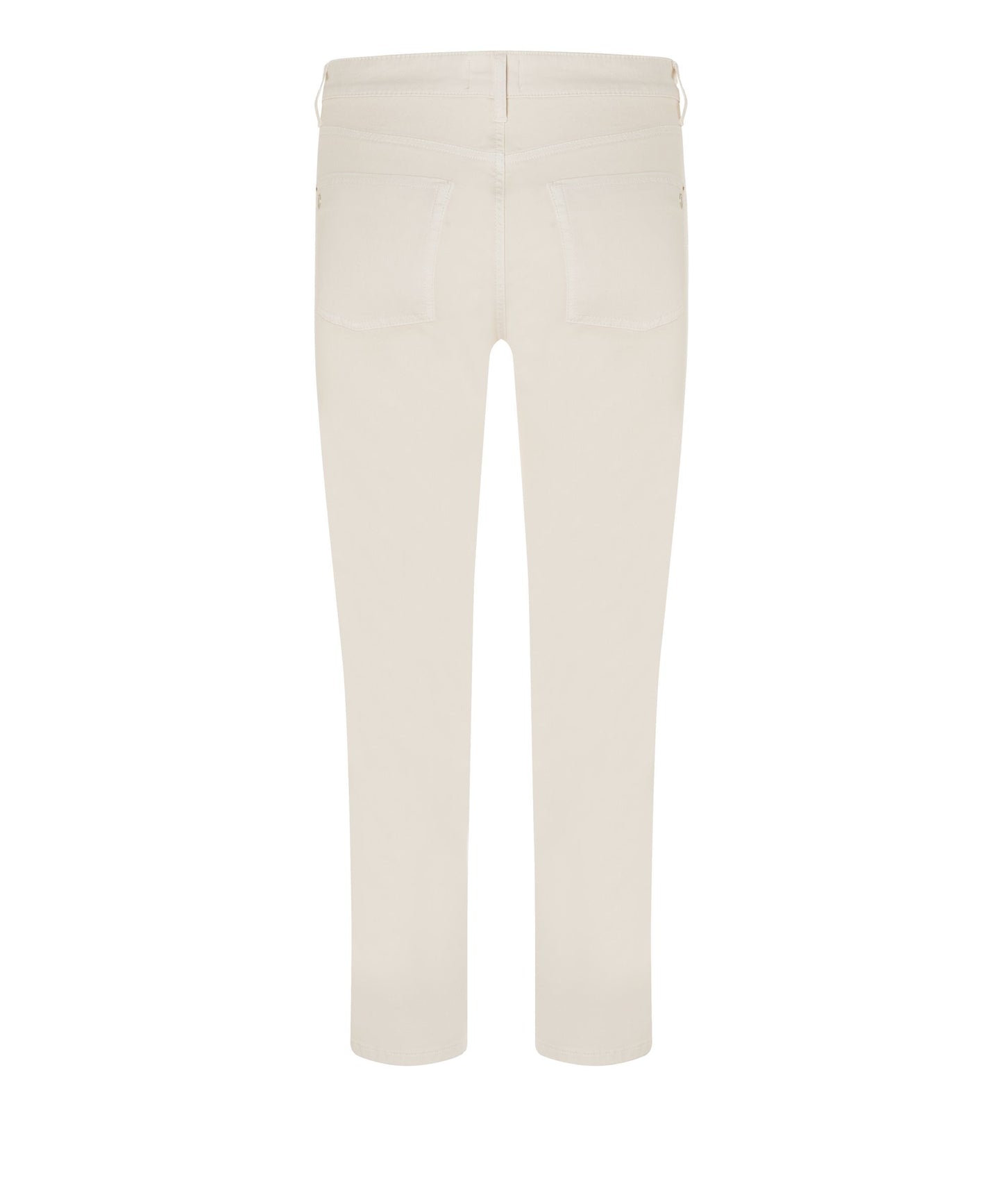 Cambio Damen Jeans Piper cropped seam weiß