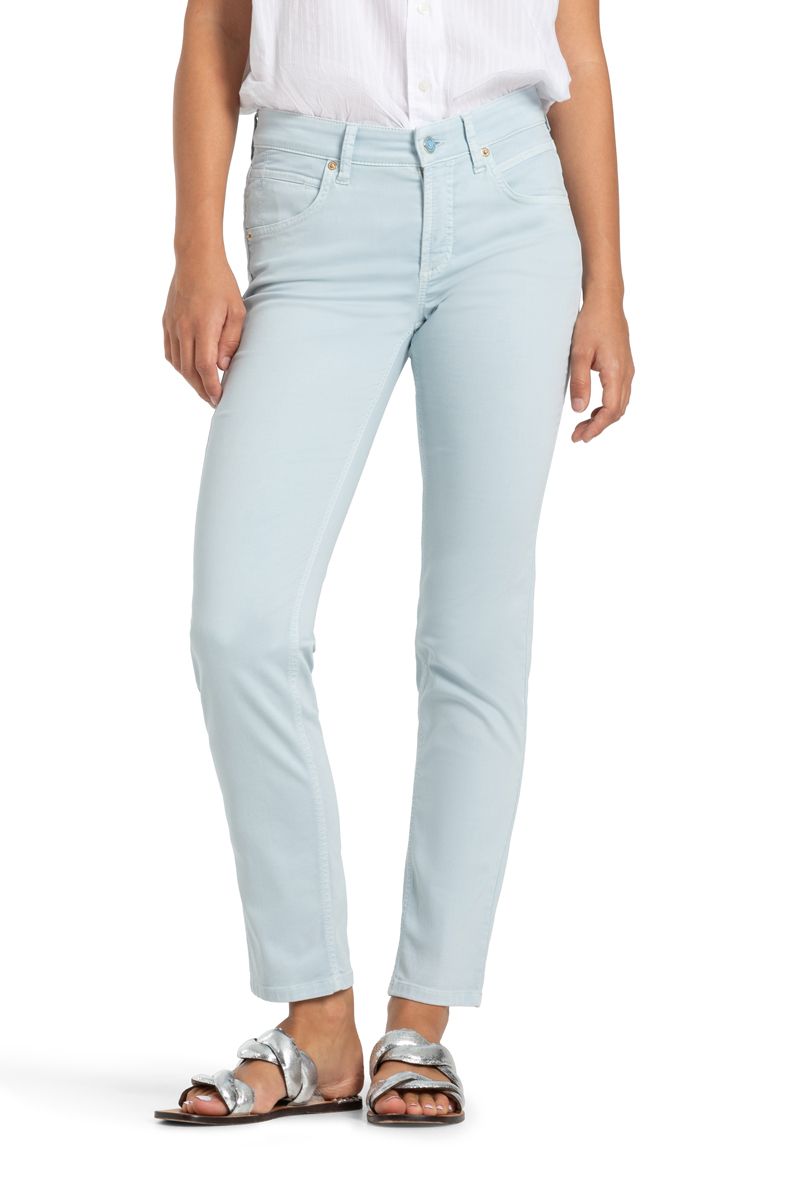 Cambio Damen Jeans Piper cropped seam blau