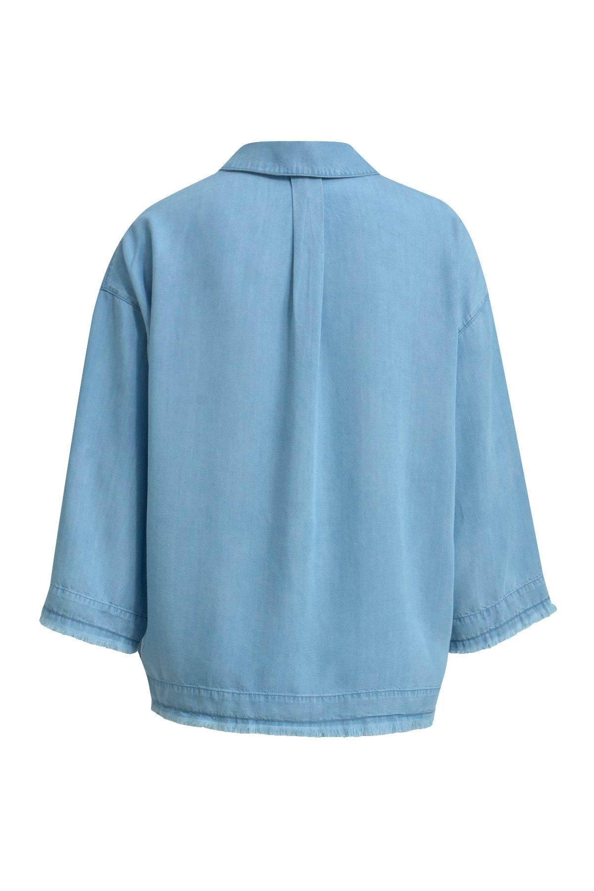 Smith&Soul Damen Bluse cropped blau