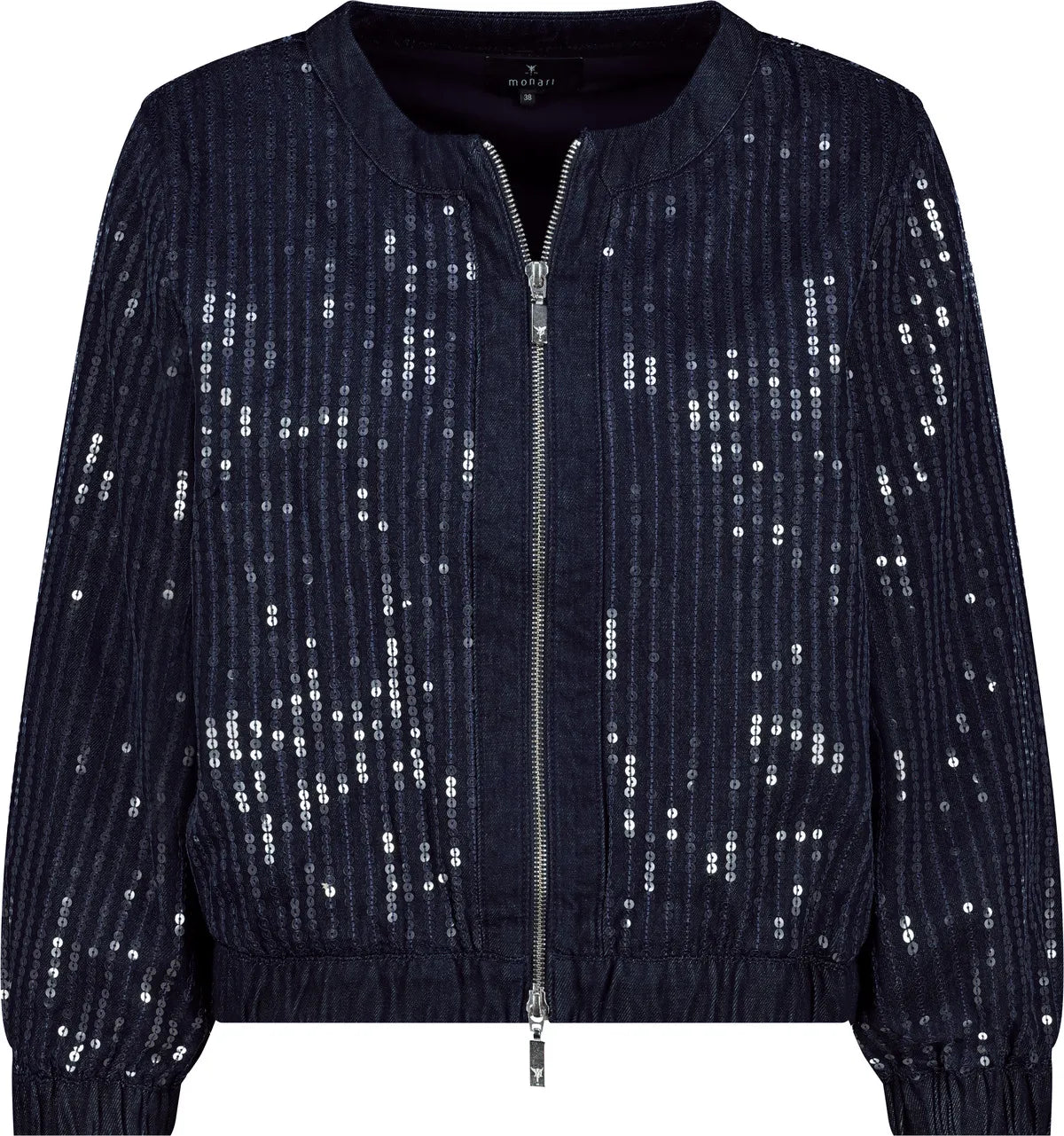 Monari – Monari Damen Jeansjacke mit Pailletten