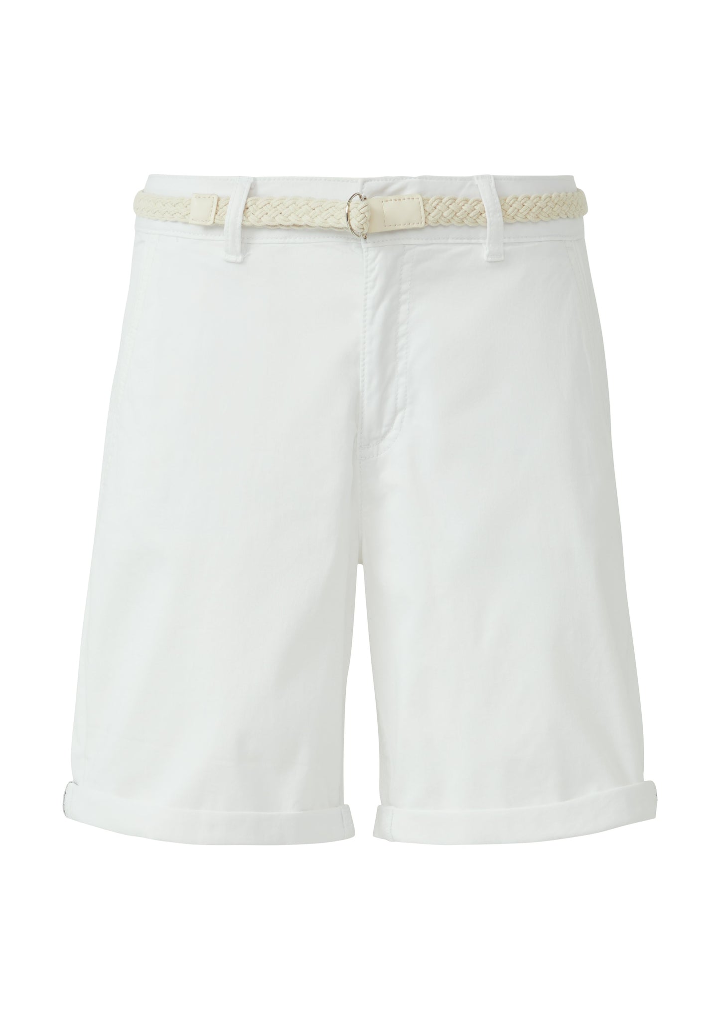 s.Oliver – s.Oliver Damen Shorts mit geflochtenem Gürtel