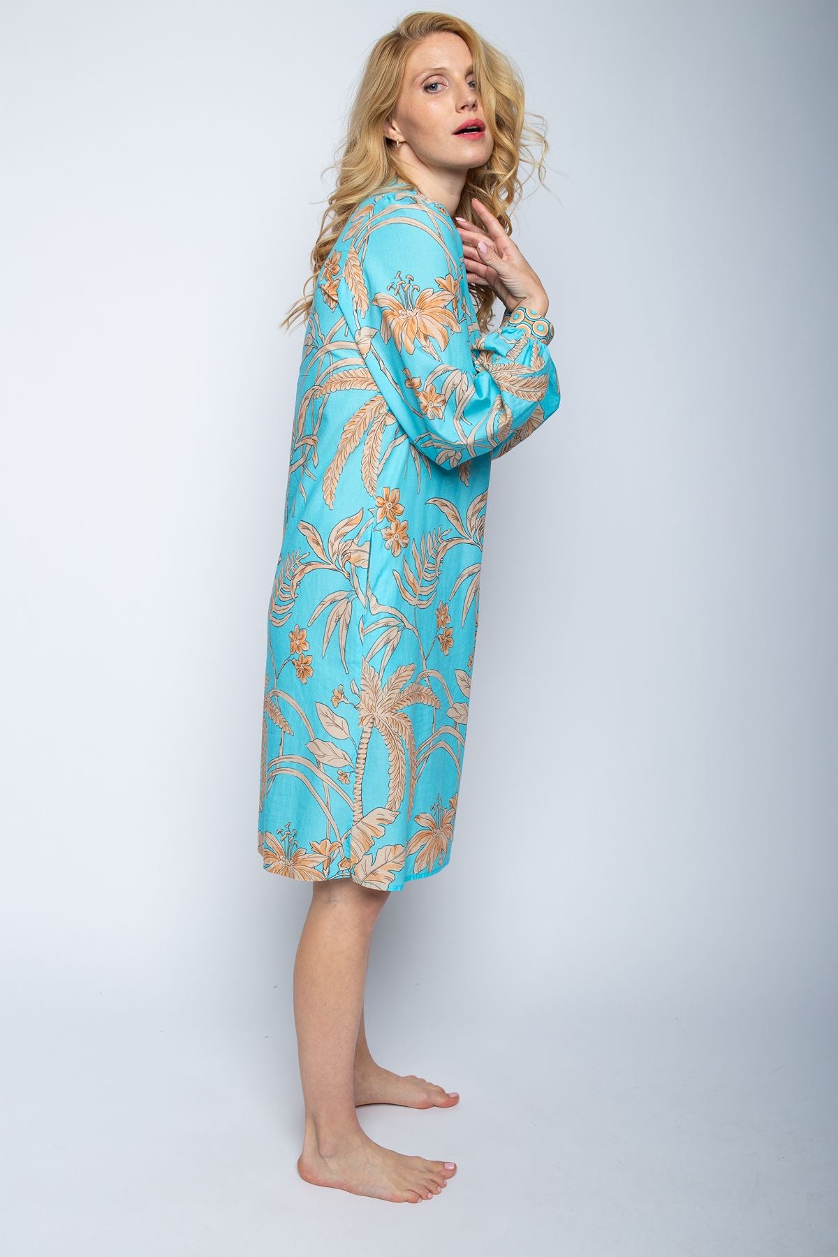 Emily van den Bergh Damen Kleid blau