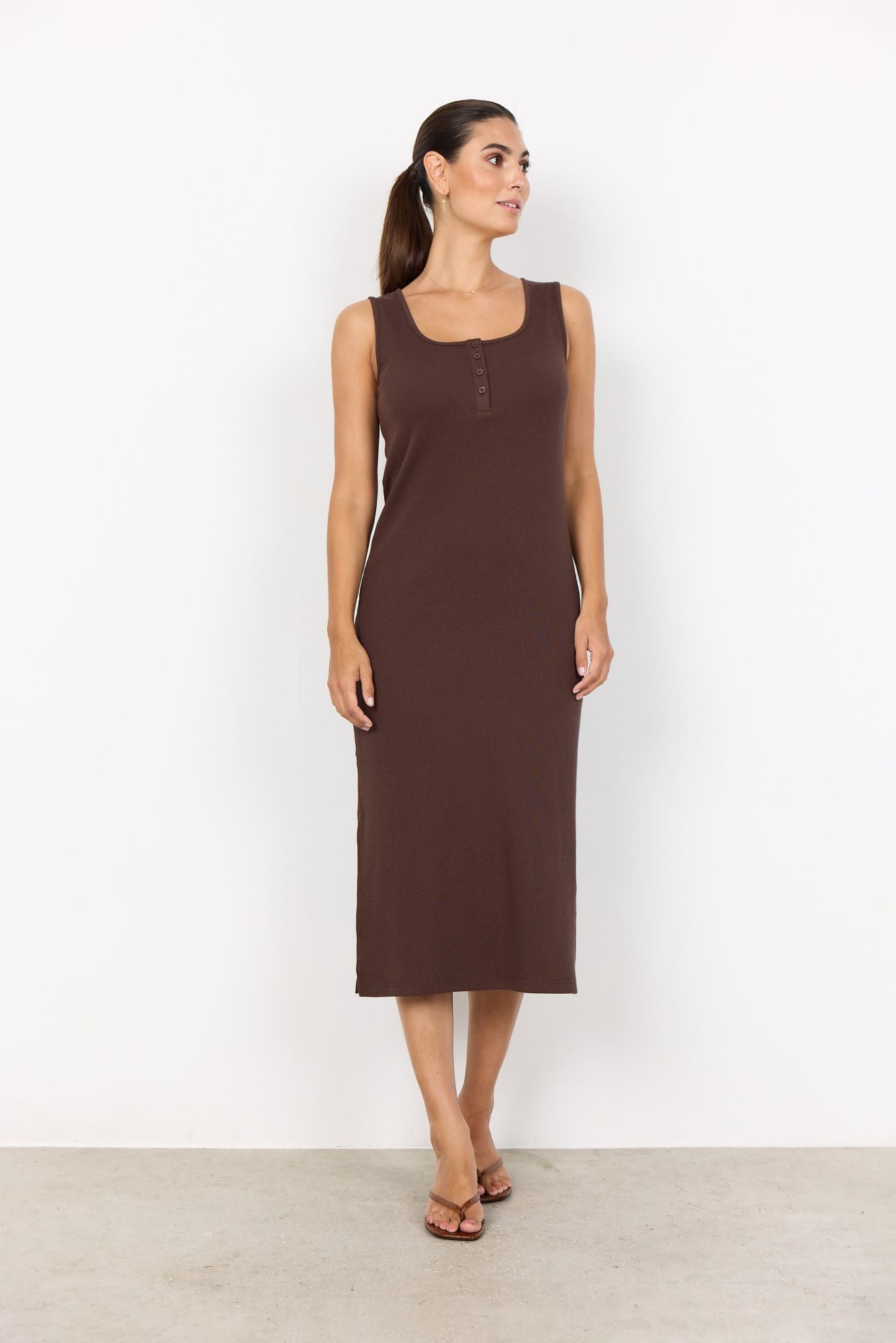 Soyaconcept Damen Kleid SC-MIGNON 11 braun