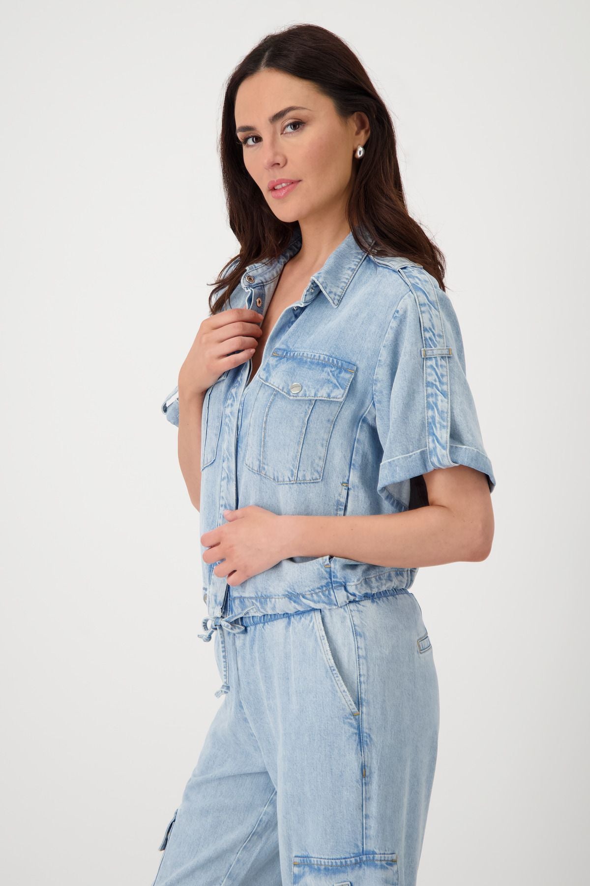 Monari Damen Jeansjacke blau