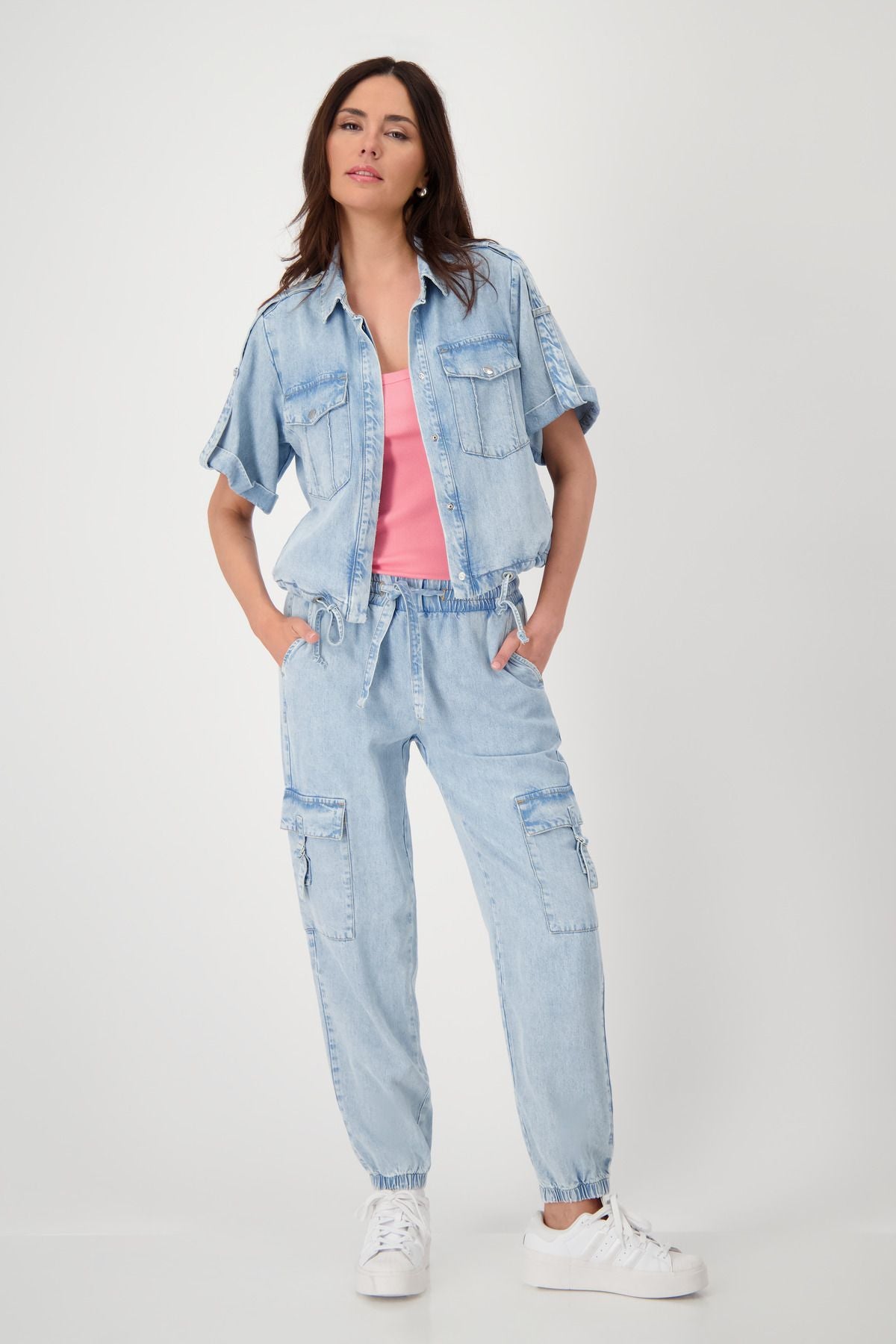 Monari Damen Jeansjacke blau